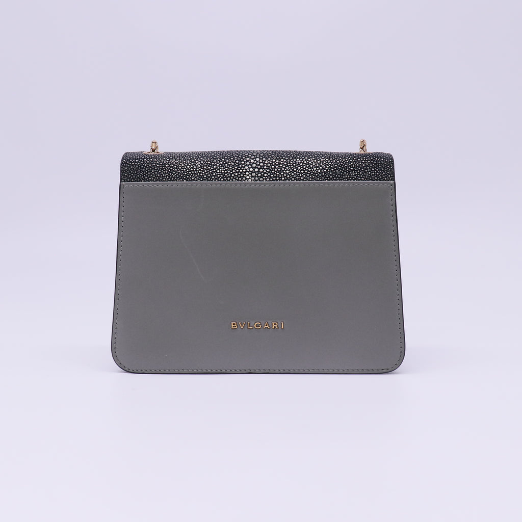 Bulgari Shiny Karung Medium Serpenti Forever Crossbody Bag twins B22483