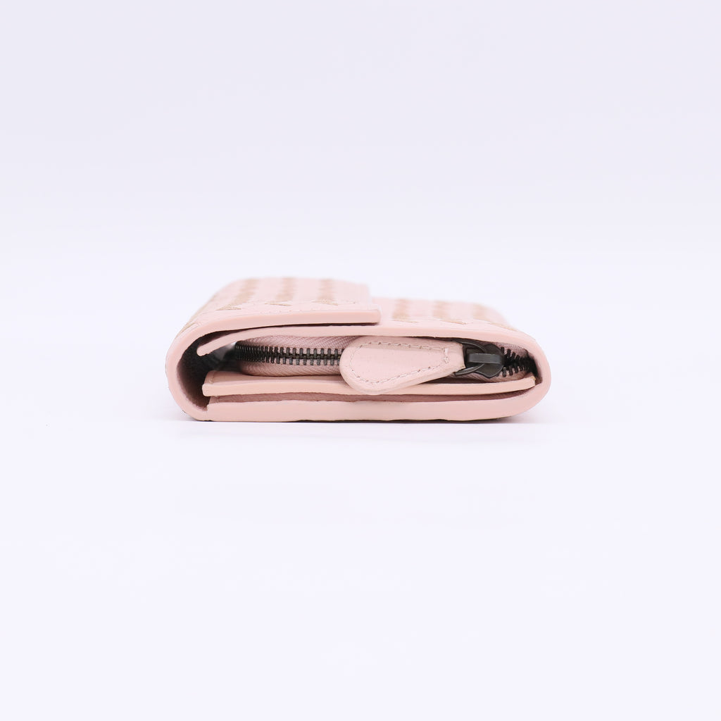 Bottega Veneta leather long pink BOTTEGAVENETA wallet Intrecciato W23056
