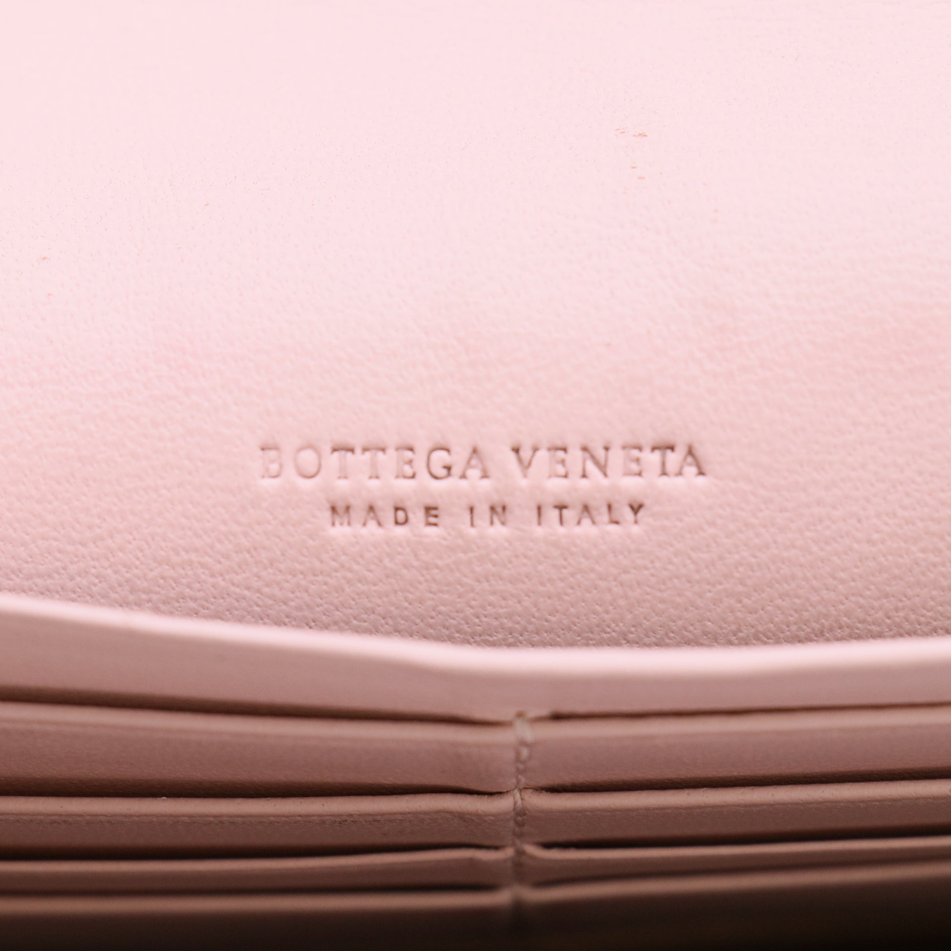 Bottega Veneta leather long pink BOTTEGAVENETA wallet Intrecciato W23056