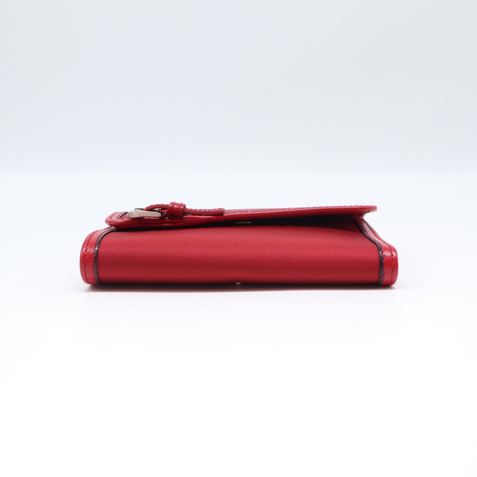 Prada Nylon Saffiano Tessuto Trifold Wallet  W21722