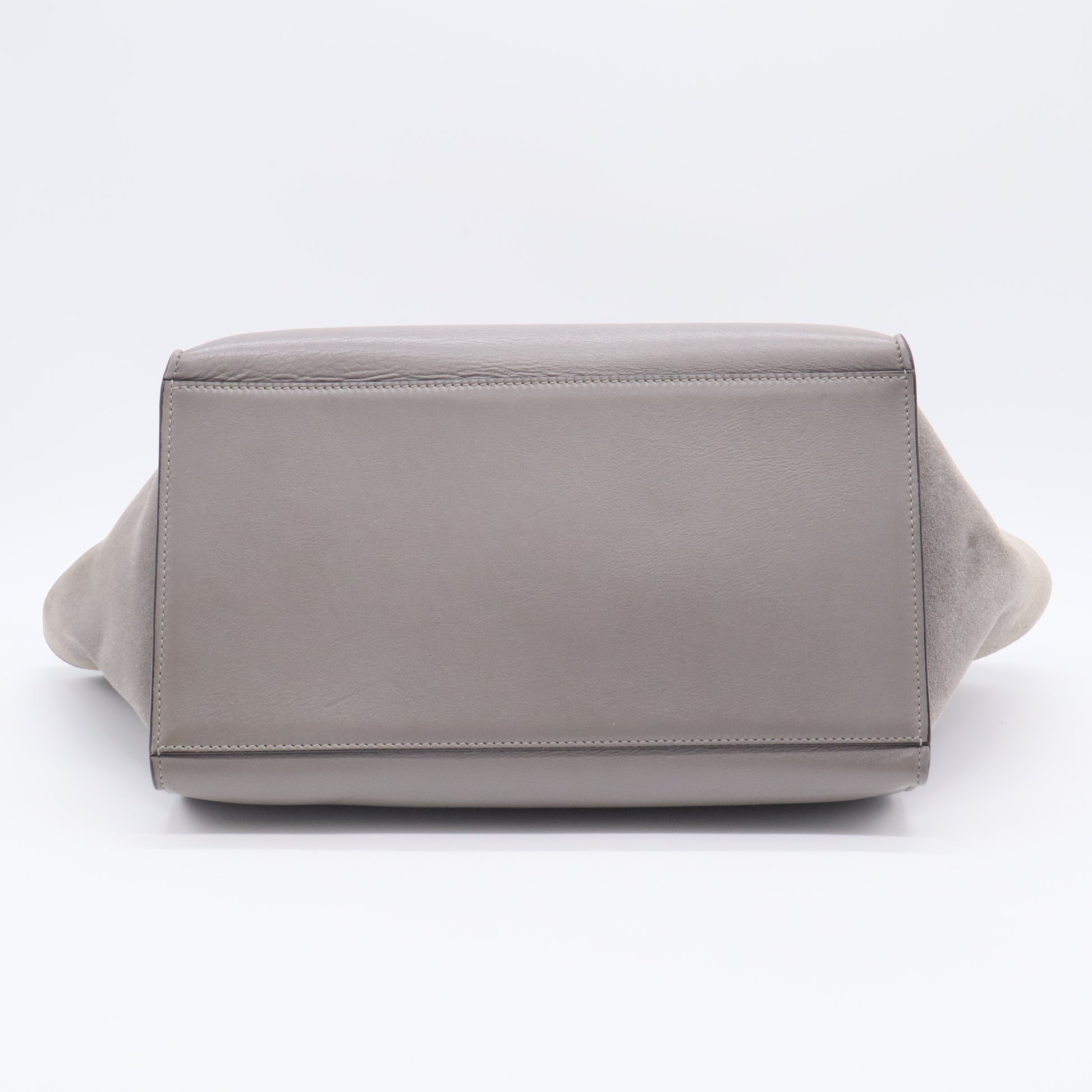 Trapeze Handbag Crocodile Embossed Nubuck Medium