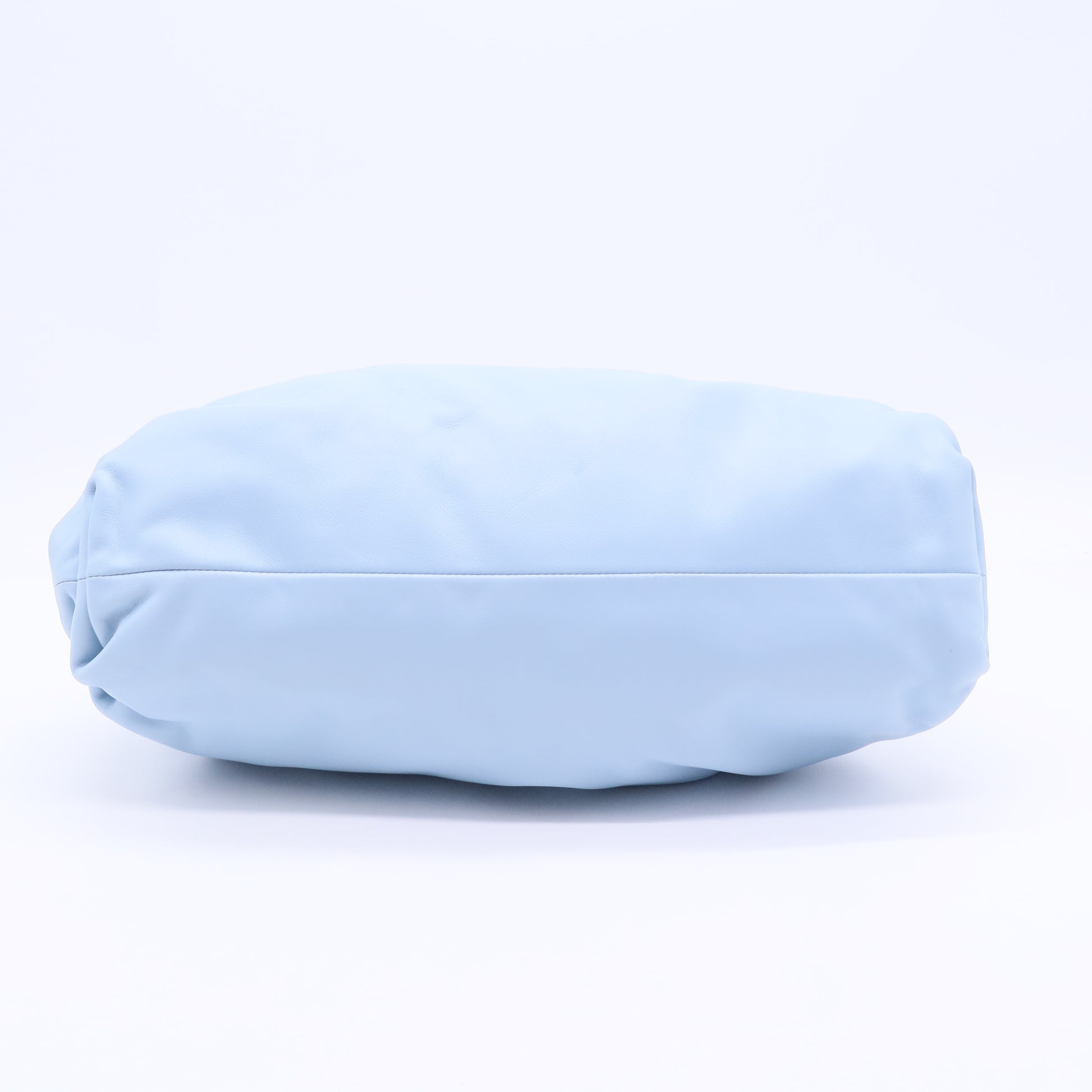 Ice Blue Calfskin Leather Pouch