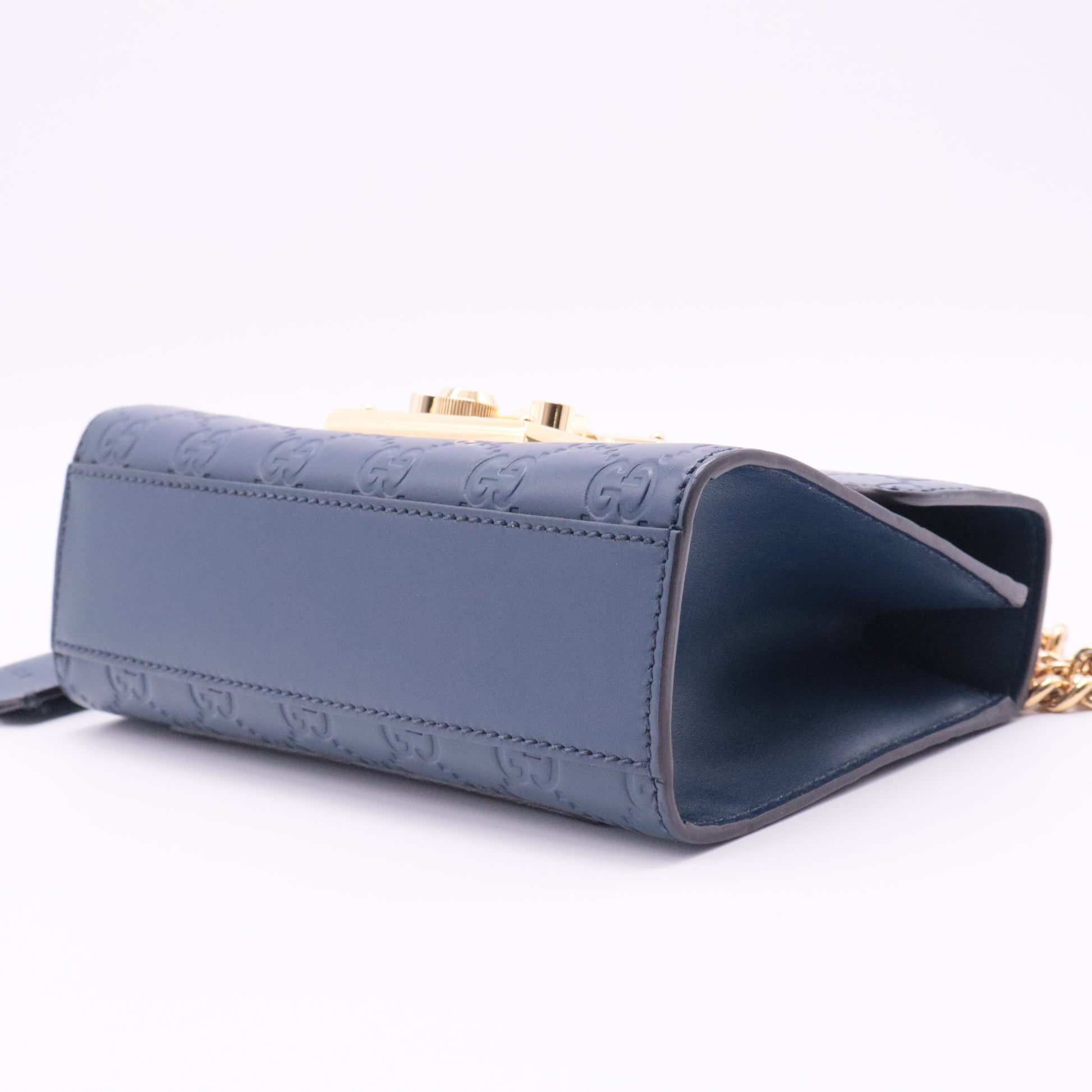 Gucci Padlock Shoulder Bag Guccissima Leather Small