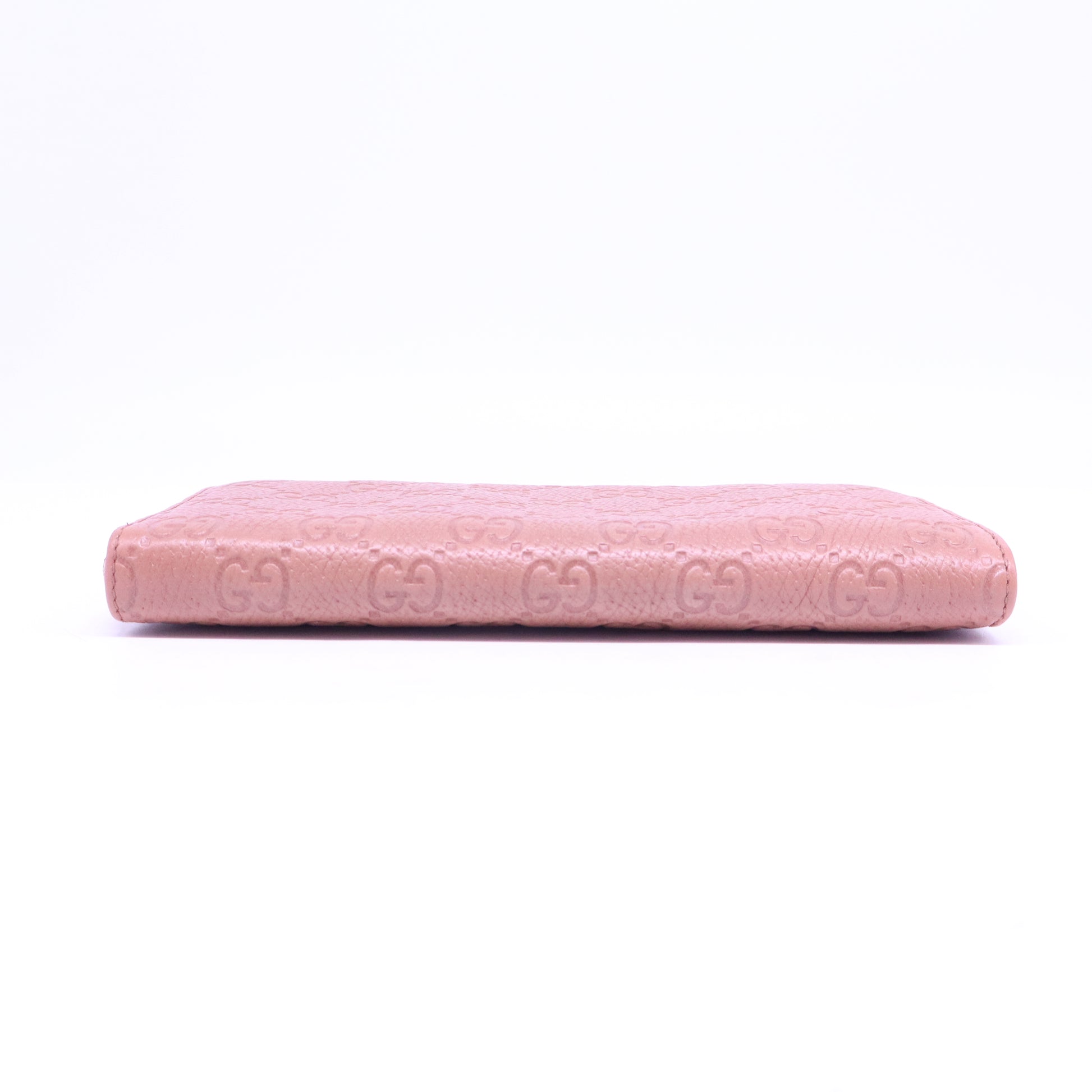 Guccissima Icon Zip Around Wallet Carmine Rose W20769