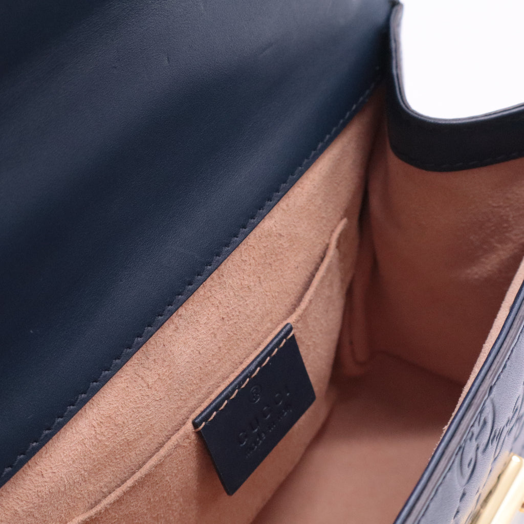 Gucci Padlock Shoulder Bag Guccissima Leather Small