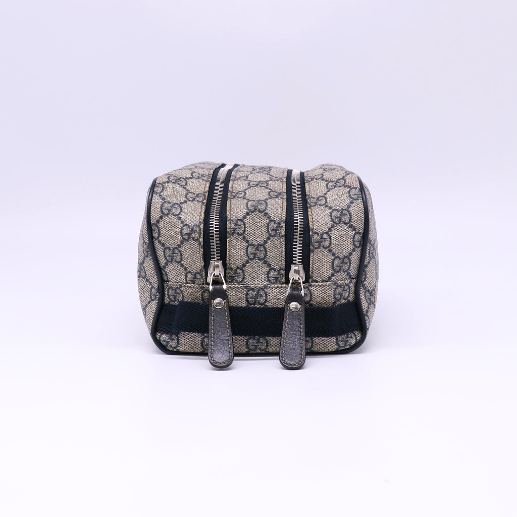 GG Supreme Monogram Toiletry Case Twins W21668