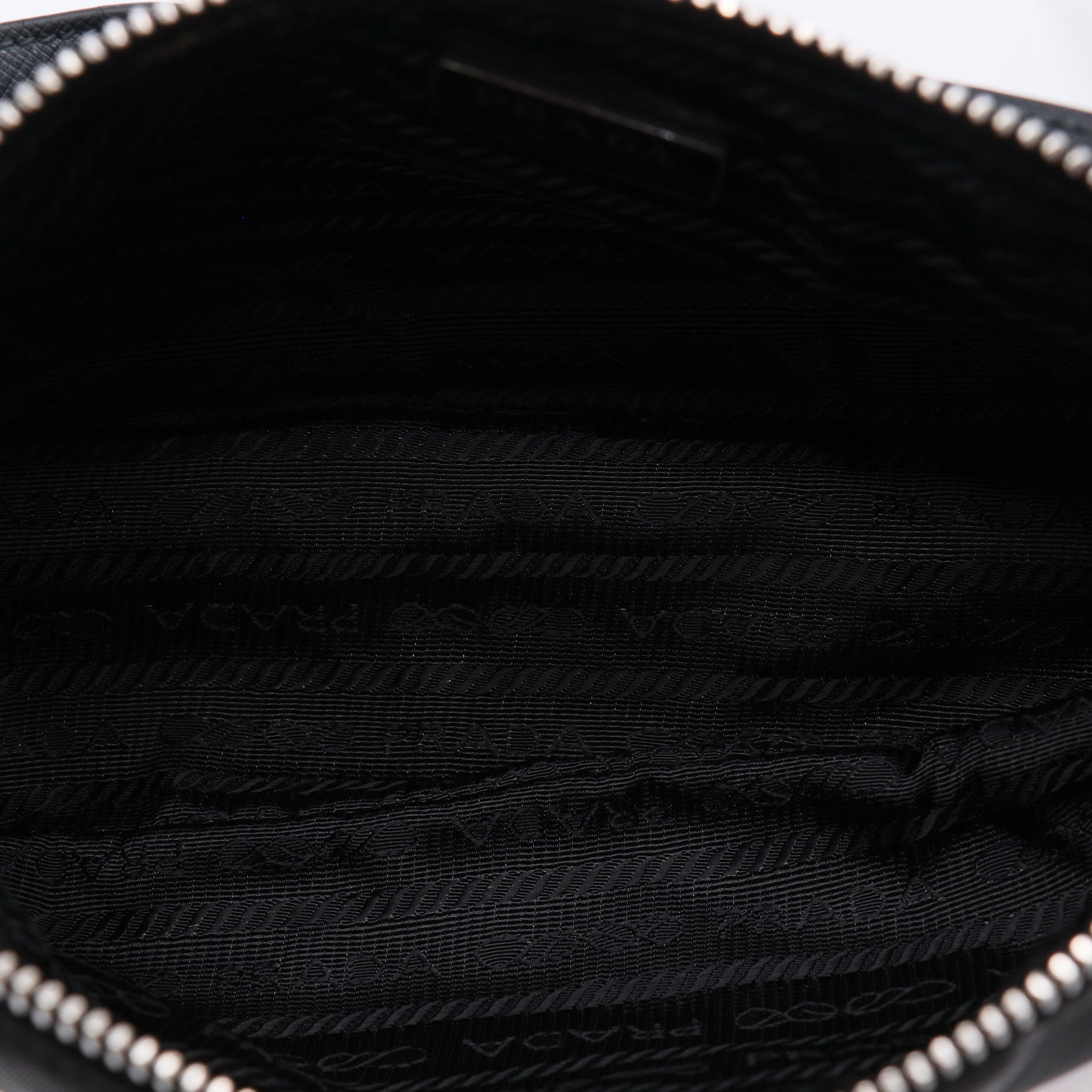 Prada Tessuto Nylon Pochette Bag Black TWINS LDJ4201