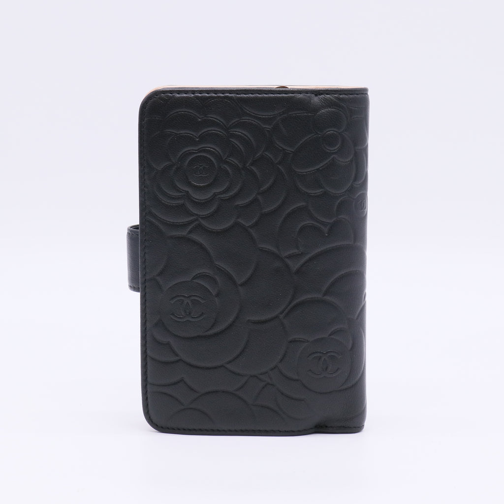 Chanel Camellia Embossed Lambskin Medium Agenda Cover W22543