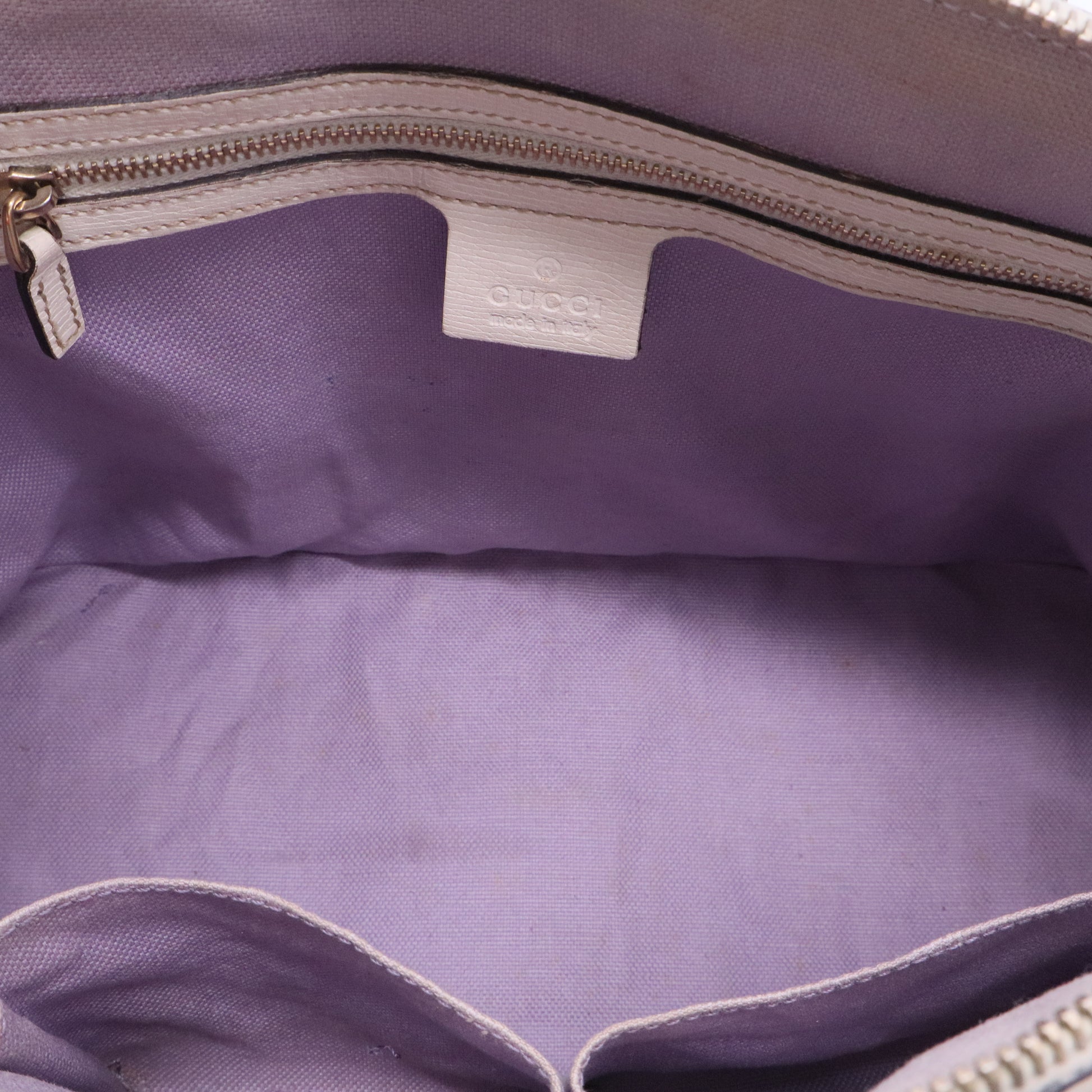 White Cowhide Handbag Bag