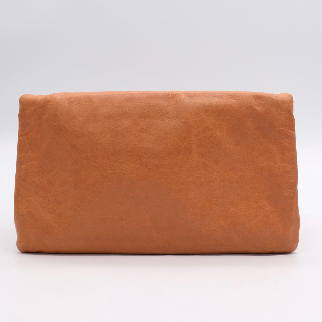 Balenciaga Mandarin Lambskin Leather Giant 21 Envelope Clutch Bag B20506