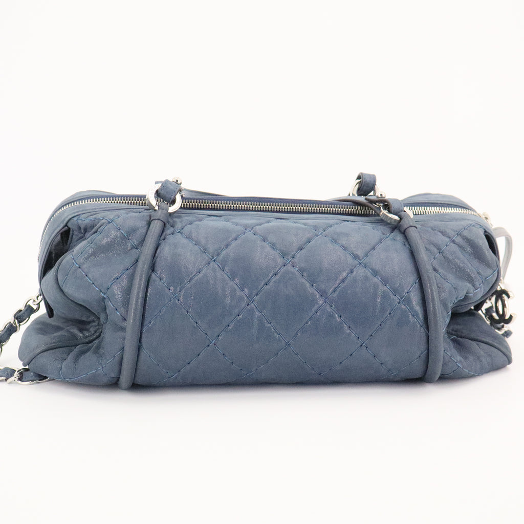 Iridescent Calfskin Quilted Relax CC Bowler twins
