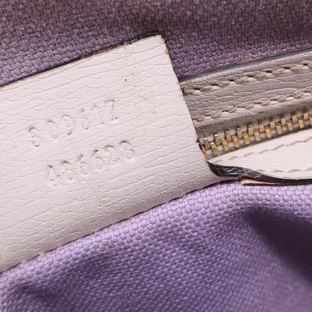 White Cowhide Handbag Bag