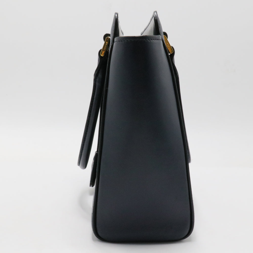 Convertible Open Tote Saffiano with Soft Calf Small