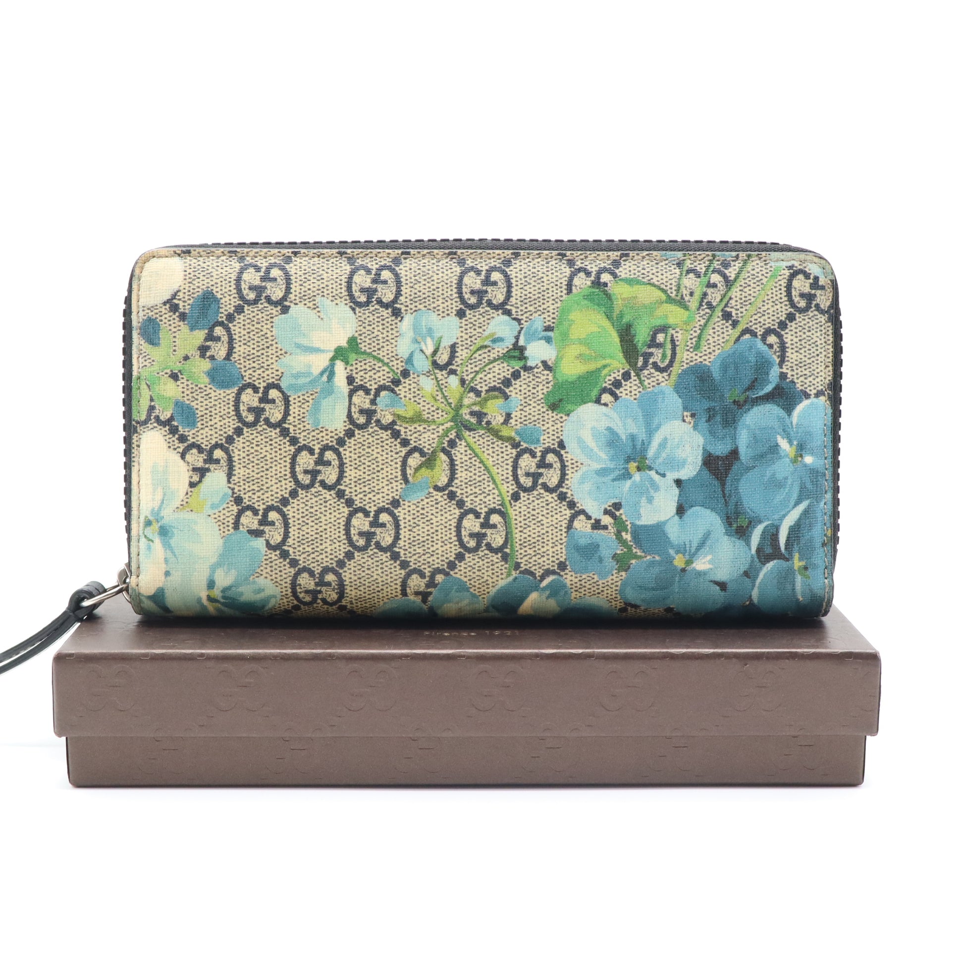 Gucci GG Blooms Zip Around Long Wallet W21479