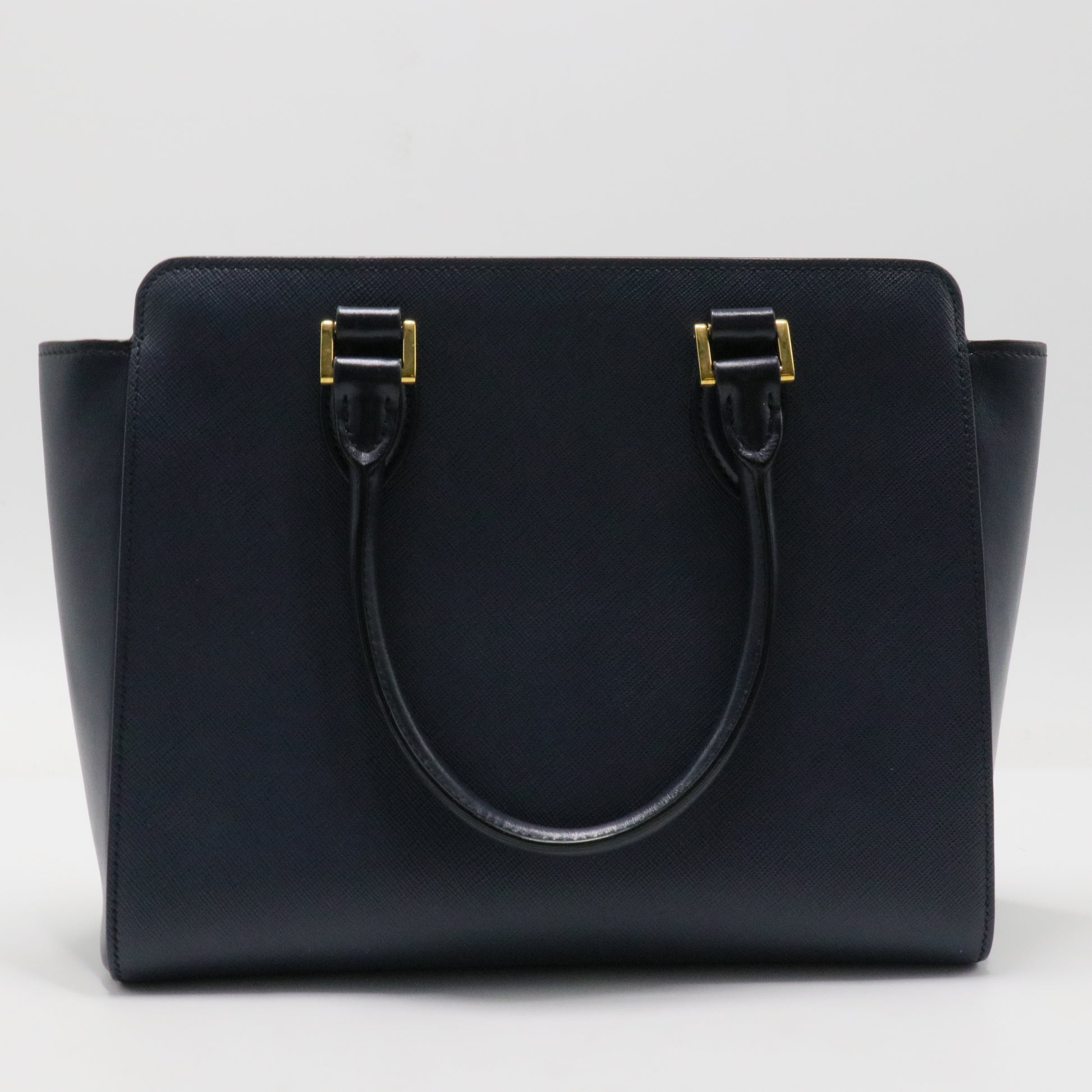 Convertible Open Tote Saffiano with Soft Calf Small