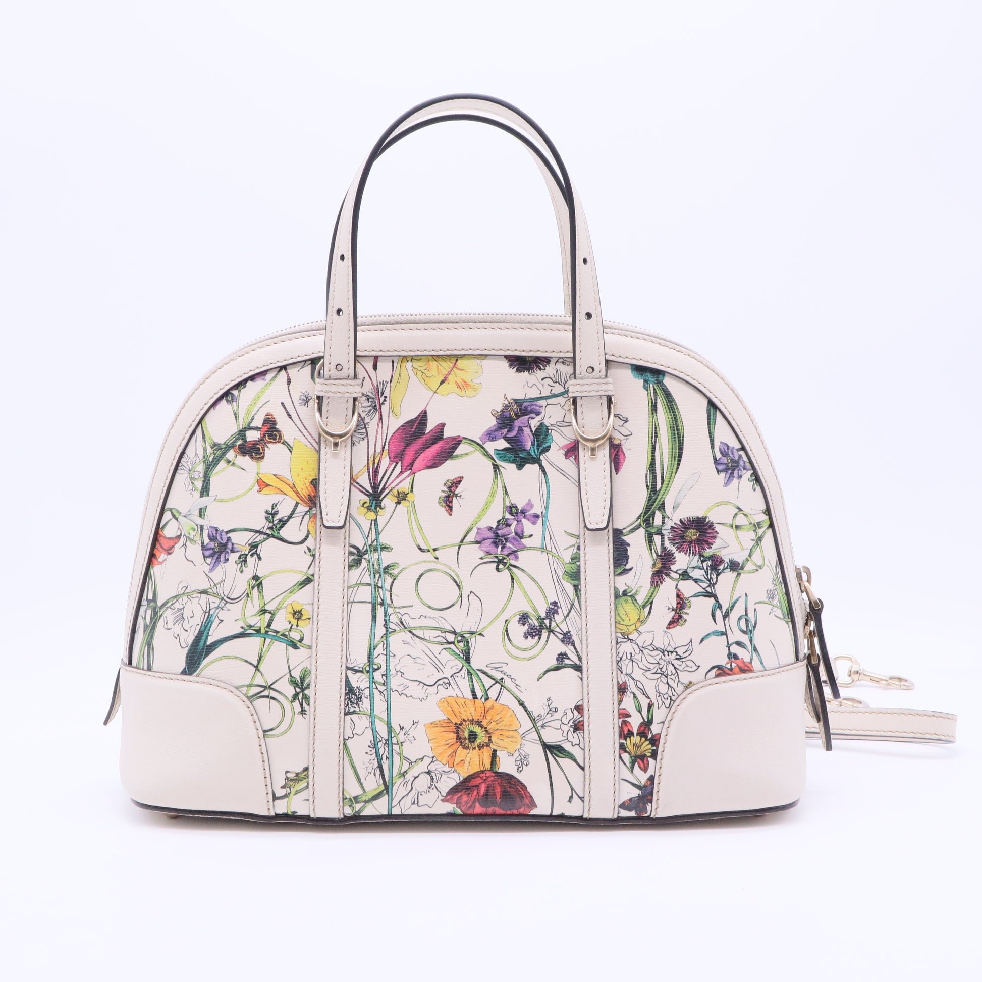 White Cowhide Handbag Bag