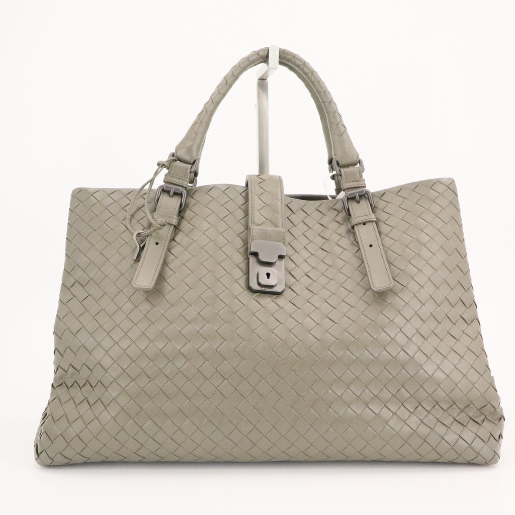 Leather Intrecciato Roma Tote Shadow twins