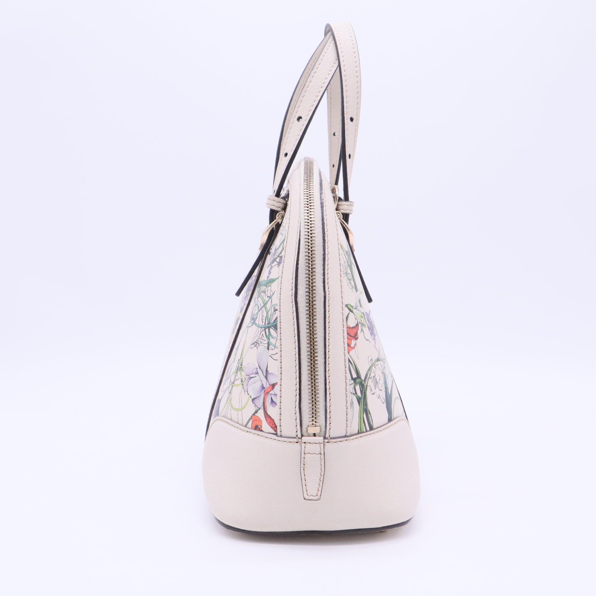 White Cowhide Handbag Bag