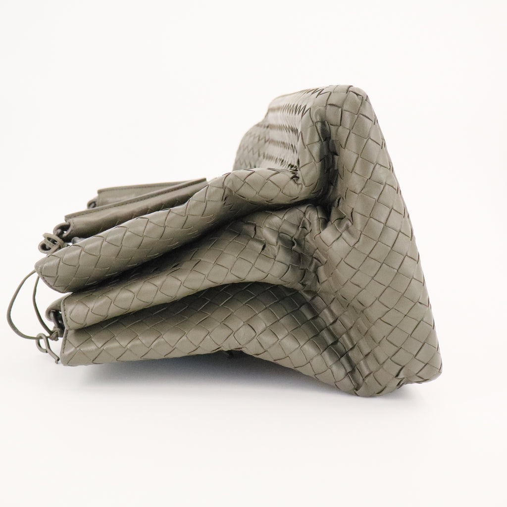 Leather Intrecciato Roma Tote Shadow twins