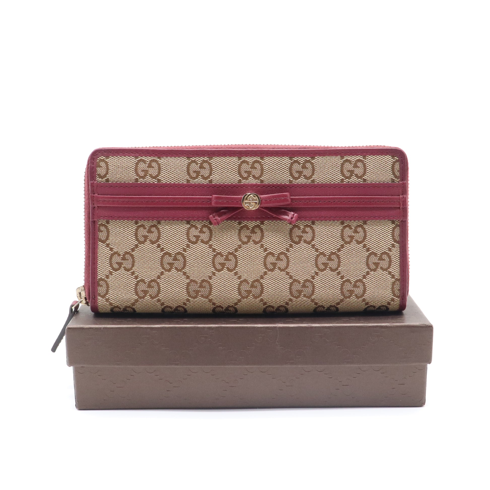 Gucci Mayfair GG Canvas Zip Around Long Wallet W21476