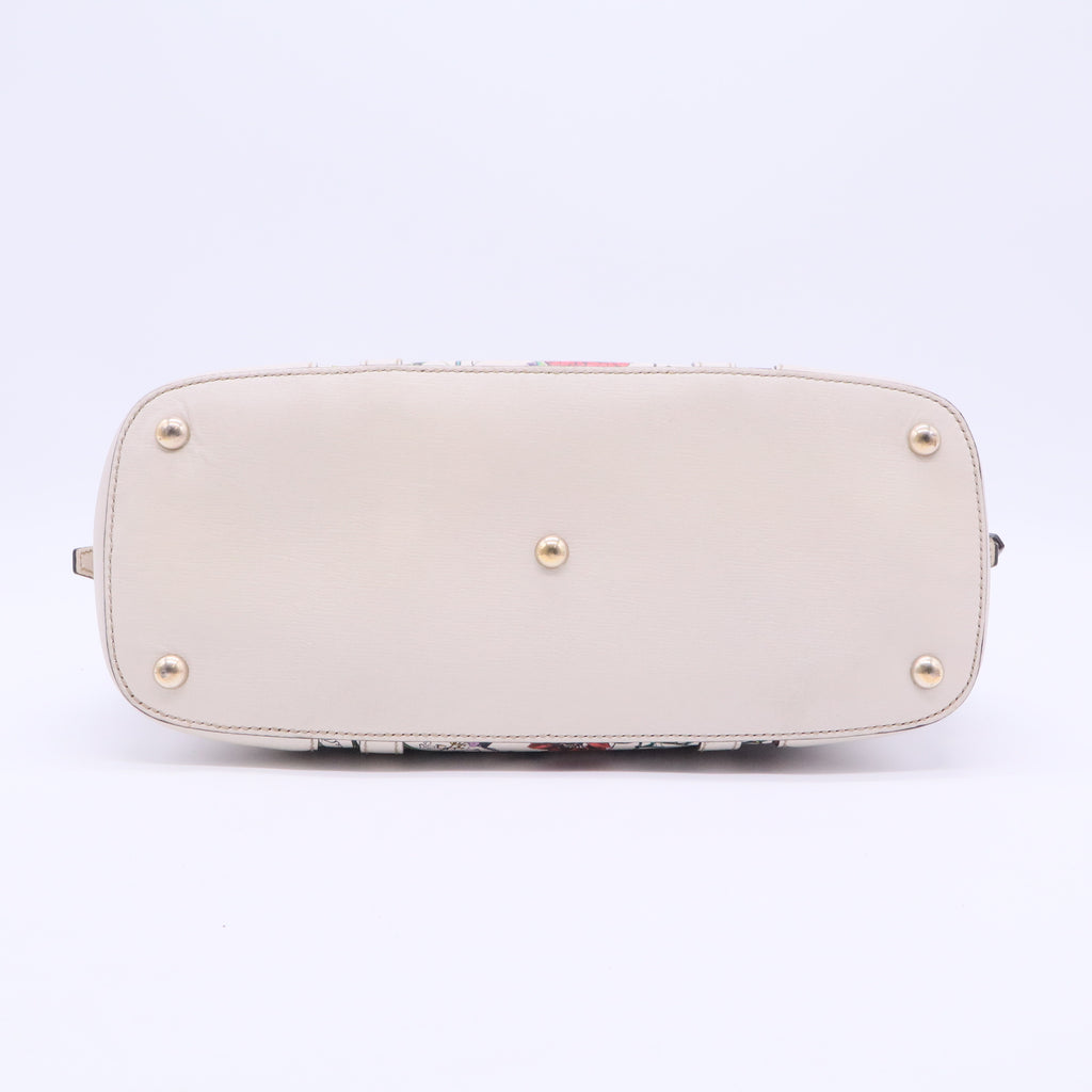 White Cowhide Handbag Bag