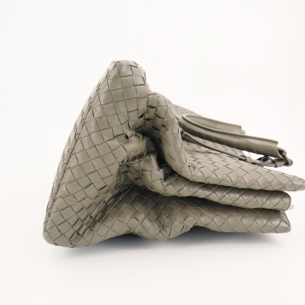 Leather Intrecciato Roma Tote Shadow twins
