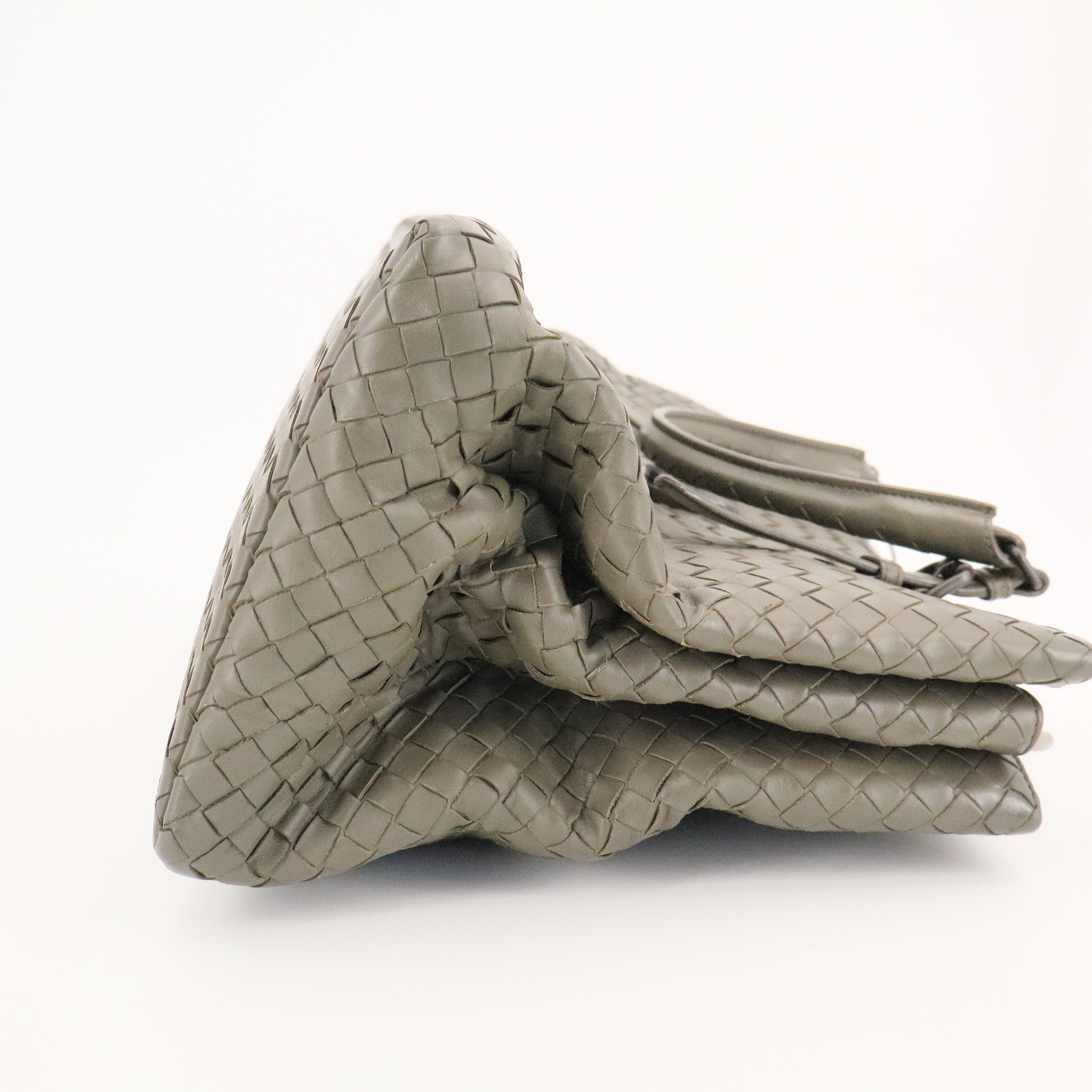 Leather Intrecciato Roma Tote Shadow twins