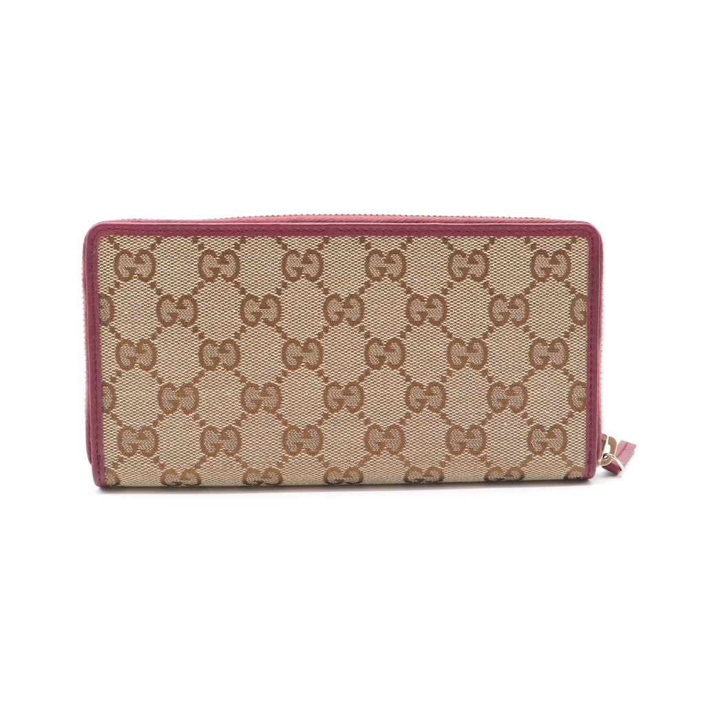Gucci Mayfair GG Canvas Zip Around Long Wallet W21476