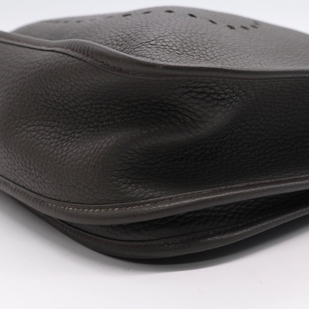 HERMES Evelyne 29 Black Taurillon Clemence Palladium Hardware Twins LDJ3070