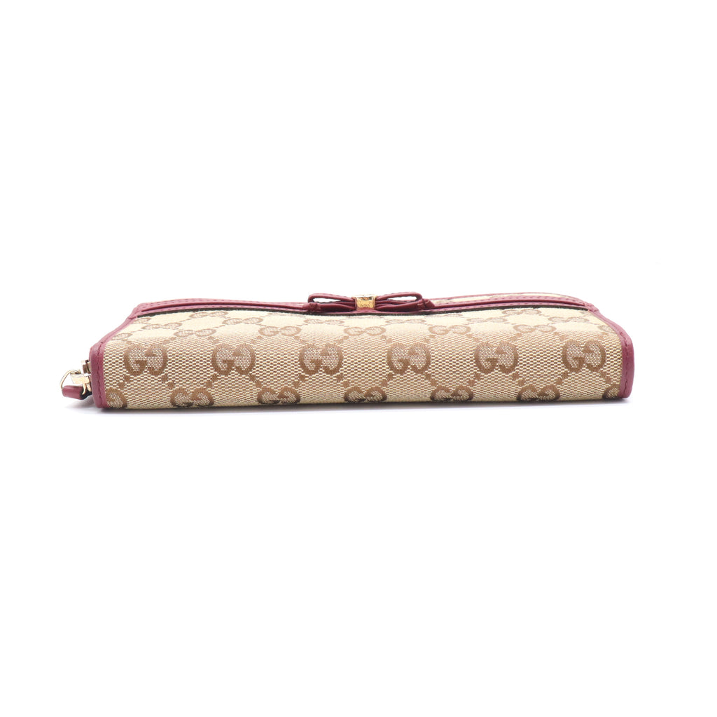 Gucci Mayfair GG Canvas Zip Around Long Wallet W21476