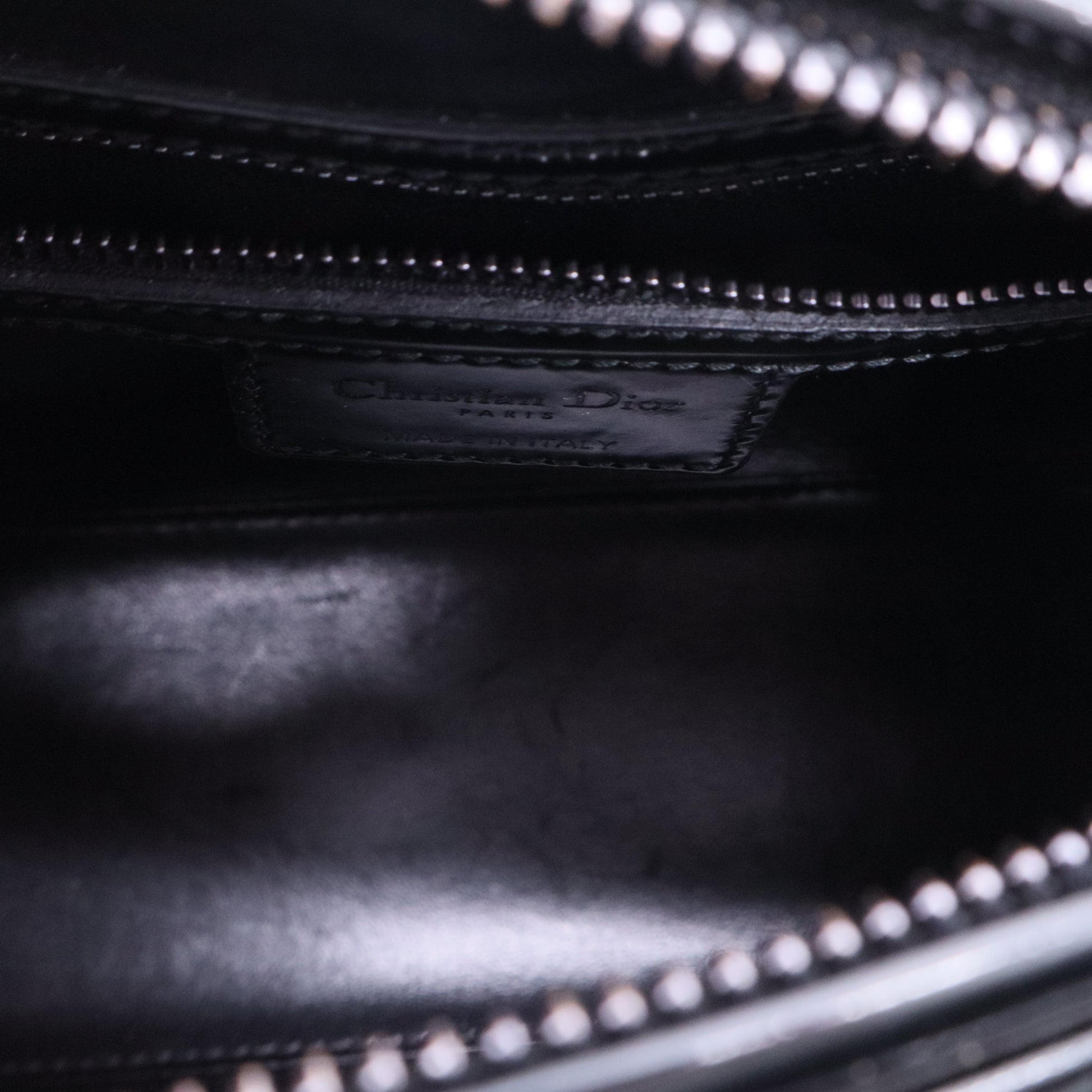 Medium Patent Lady Dior satchel