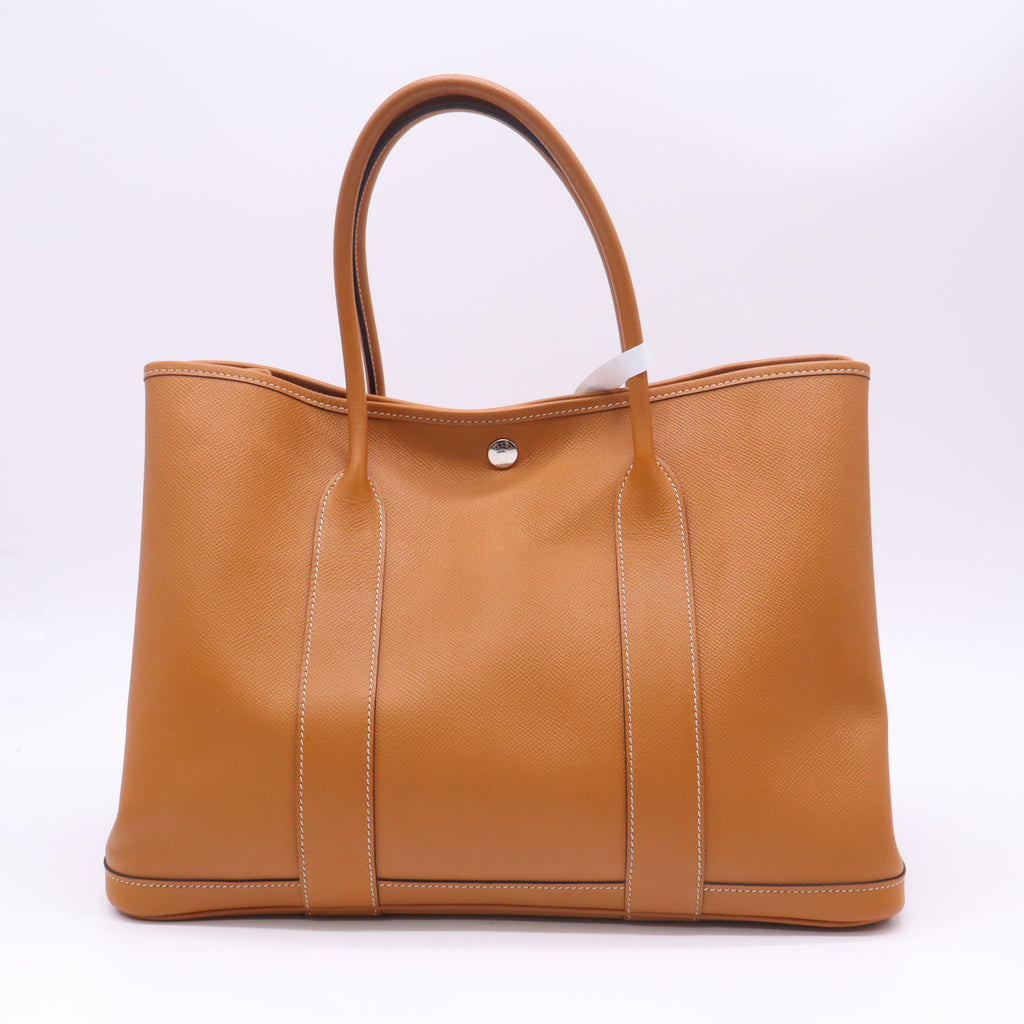 Gold Negonda Leather Garden Party MM Tote Bag B23327