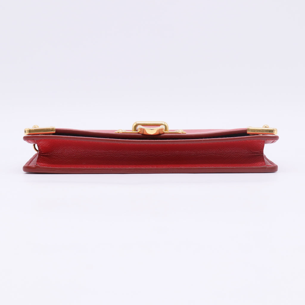 Prada Saffiano Cahier Wallet on Chain / Clutch B23420
