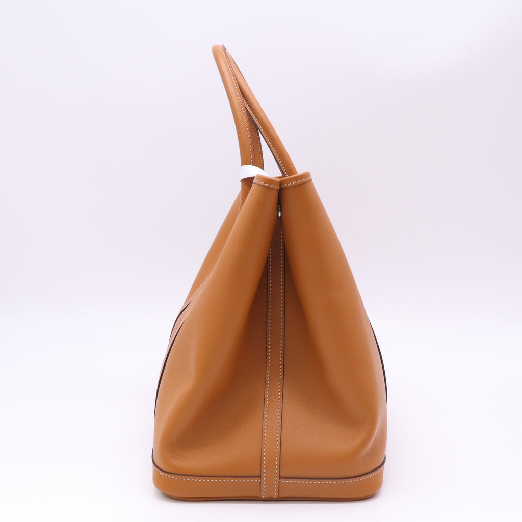 Gold Negonda Leather Garden Party MM Tote Bag B23327