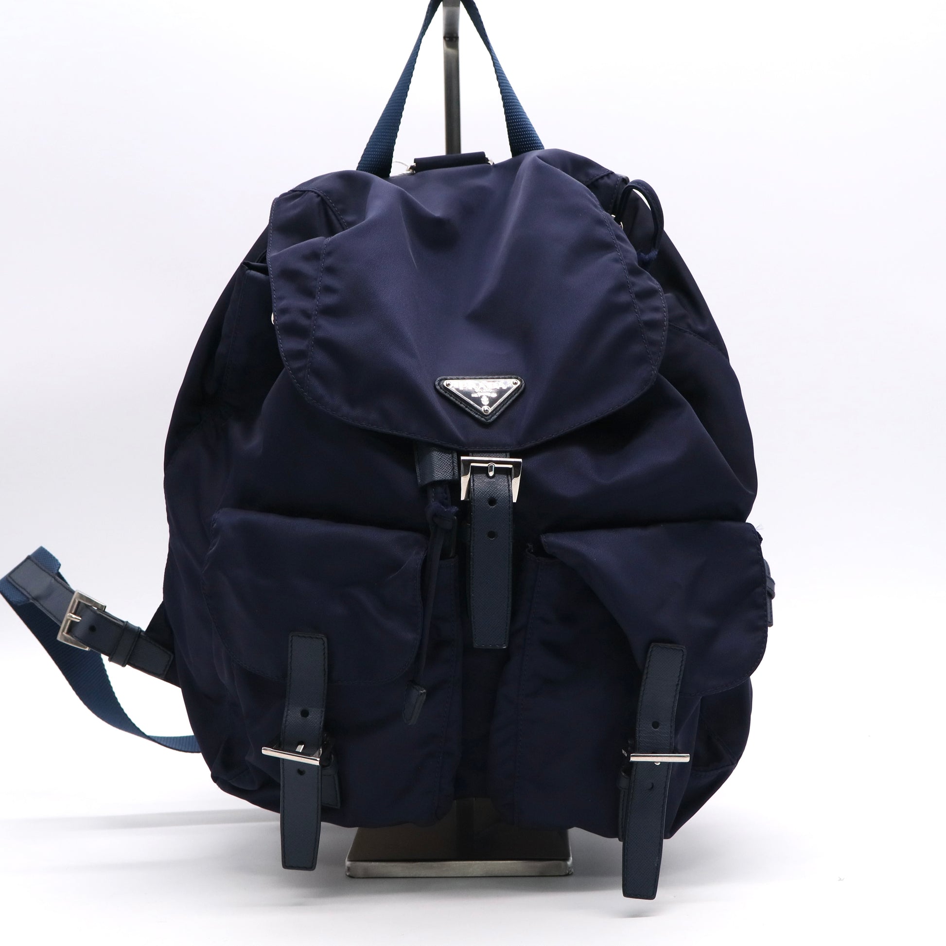Tessuto Nylon Saffiano Vela Medium Backpack Baltico Twins ldj3077