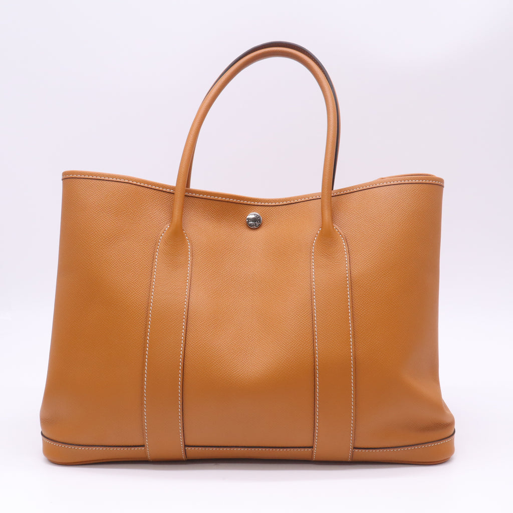 Gold Negonda Leather Garden Party MM Tote Bag B23327