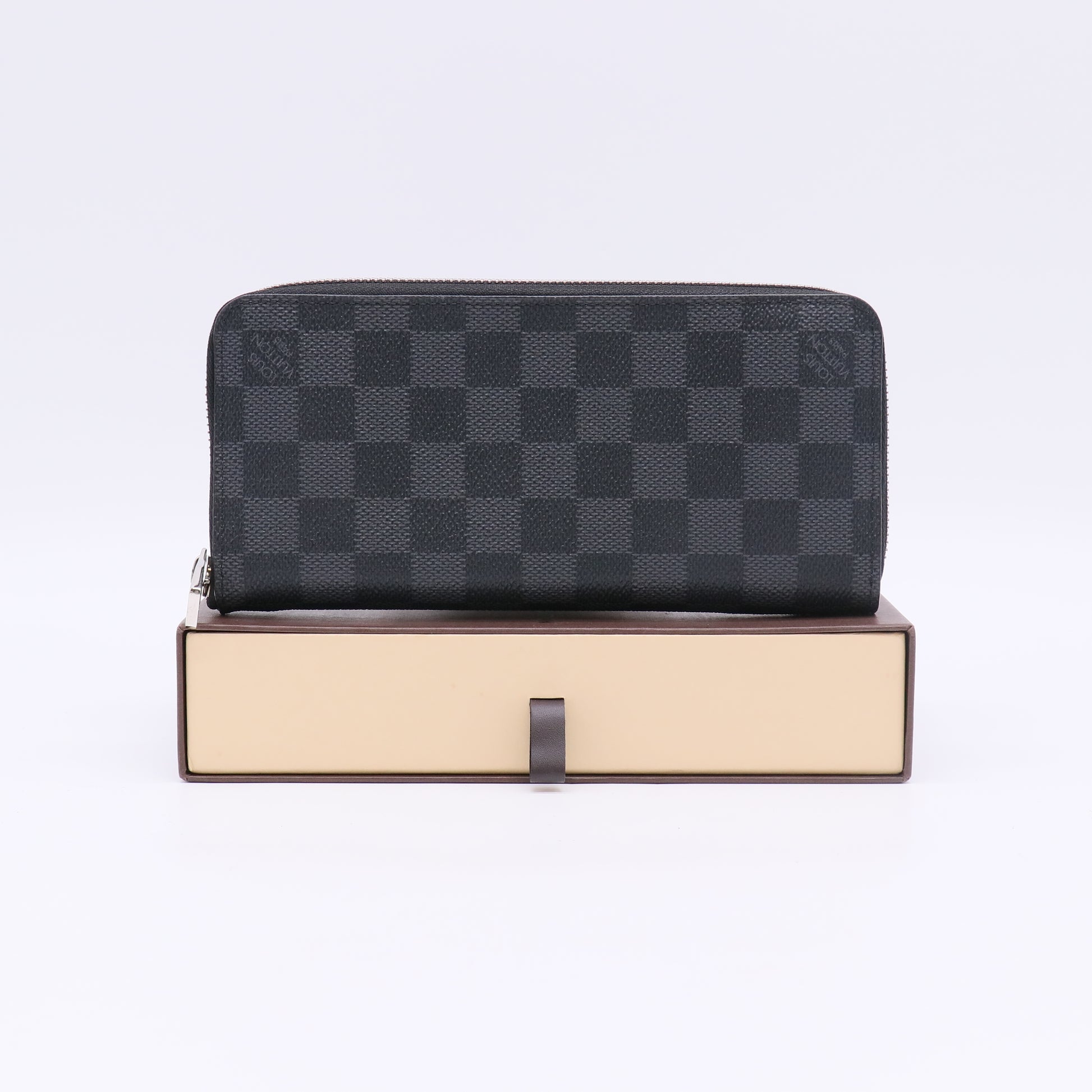 Damier Graphite Coated Canvas Zippy Vertical Wallet W22667
