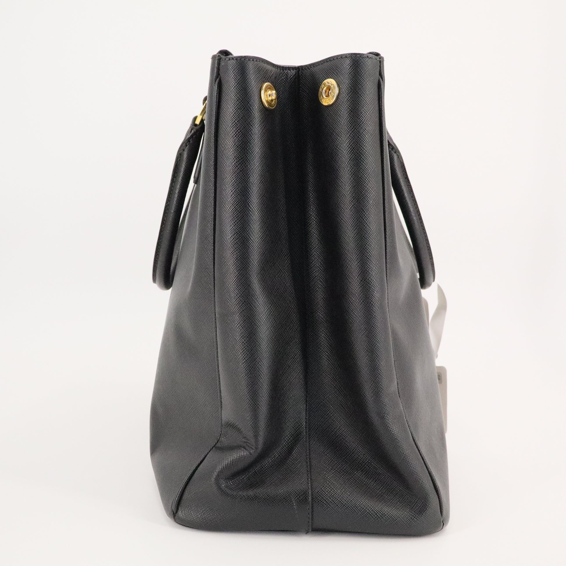 Saffiano Lux Extra Large Tote Black twins