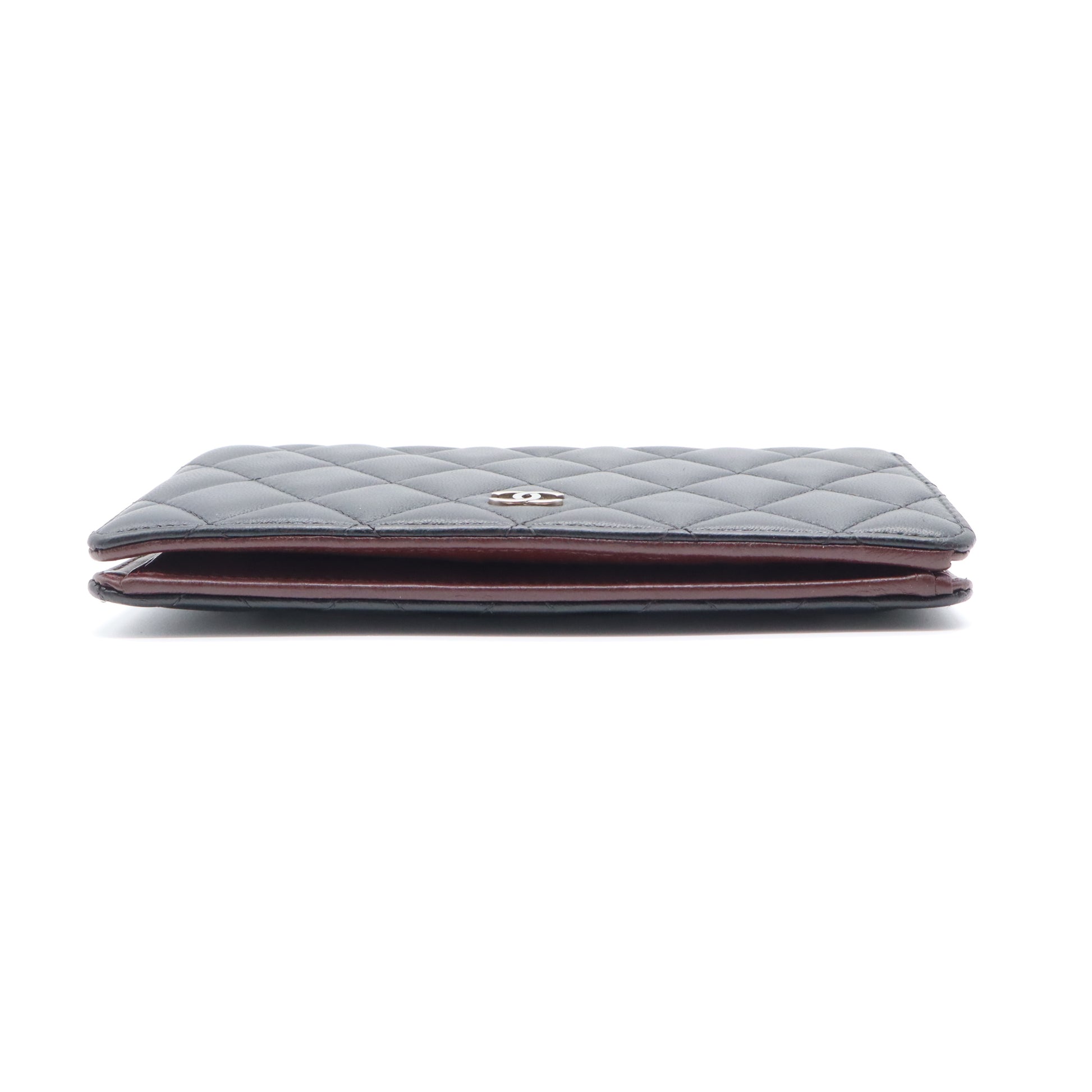 Chanel Classic Flap Wallet Quilted Long Black W21635