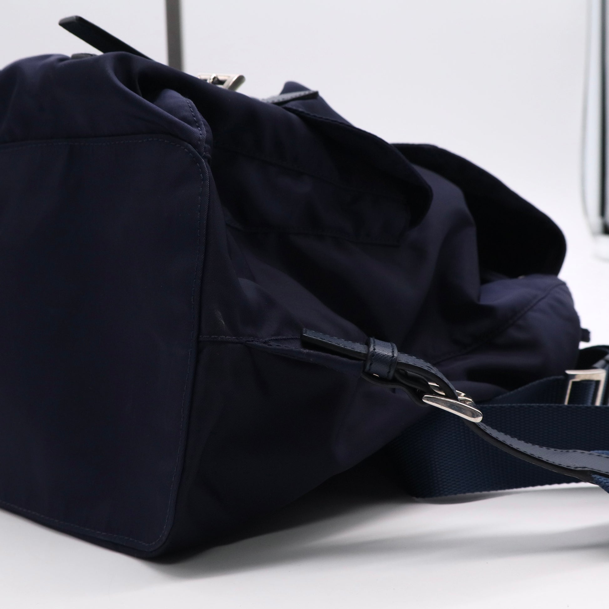 Tessuto Nylon Saffiano Vela Medium Backpack Baltico Twins ldj3077