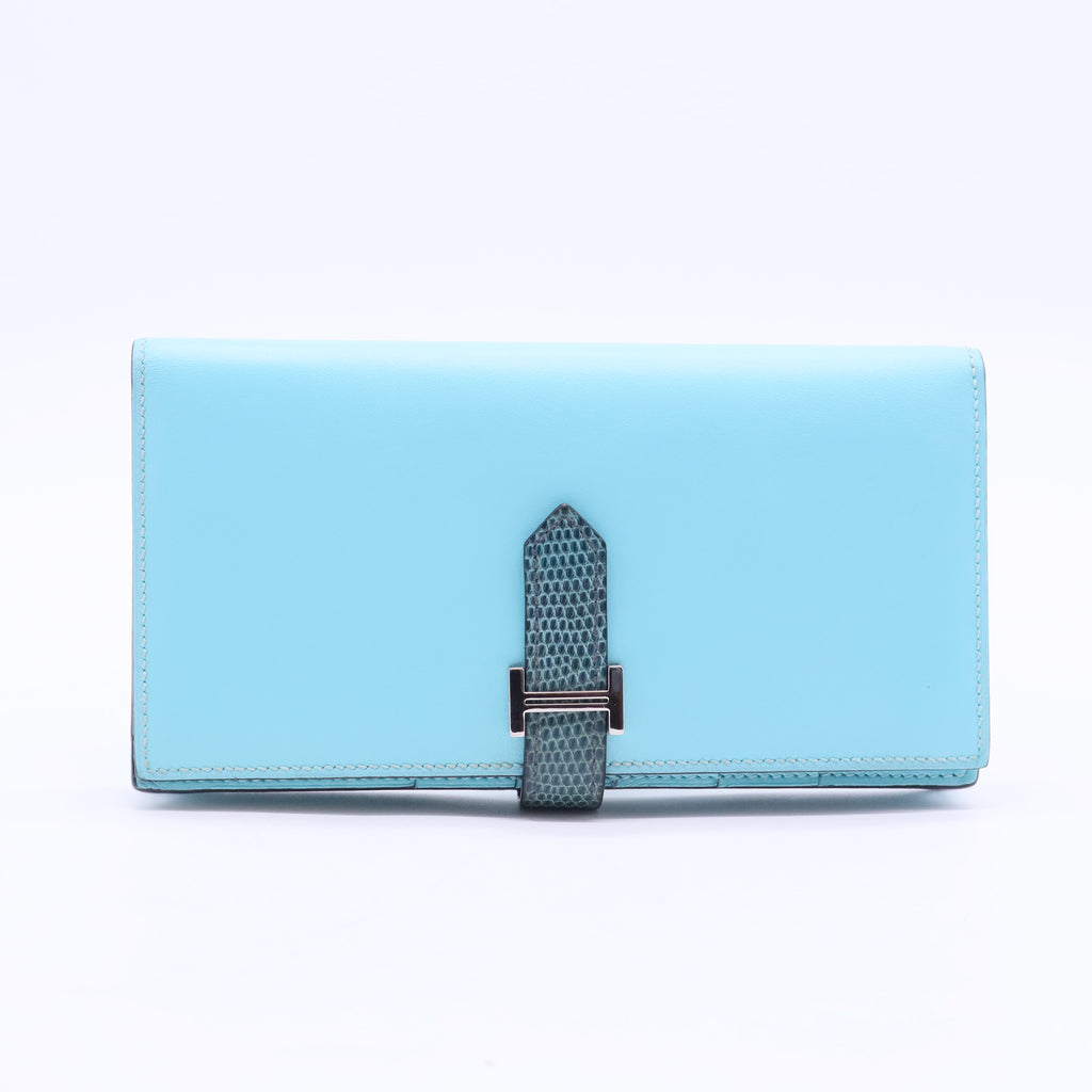 Blue Lizard Leather Bearn Wallet
