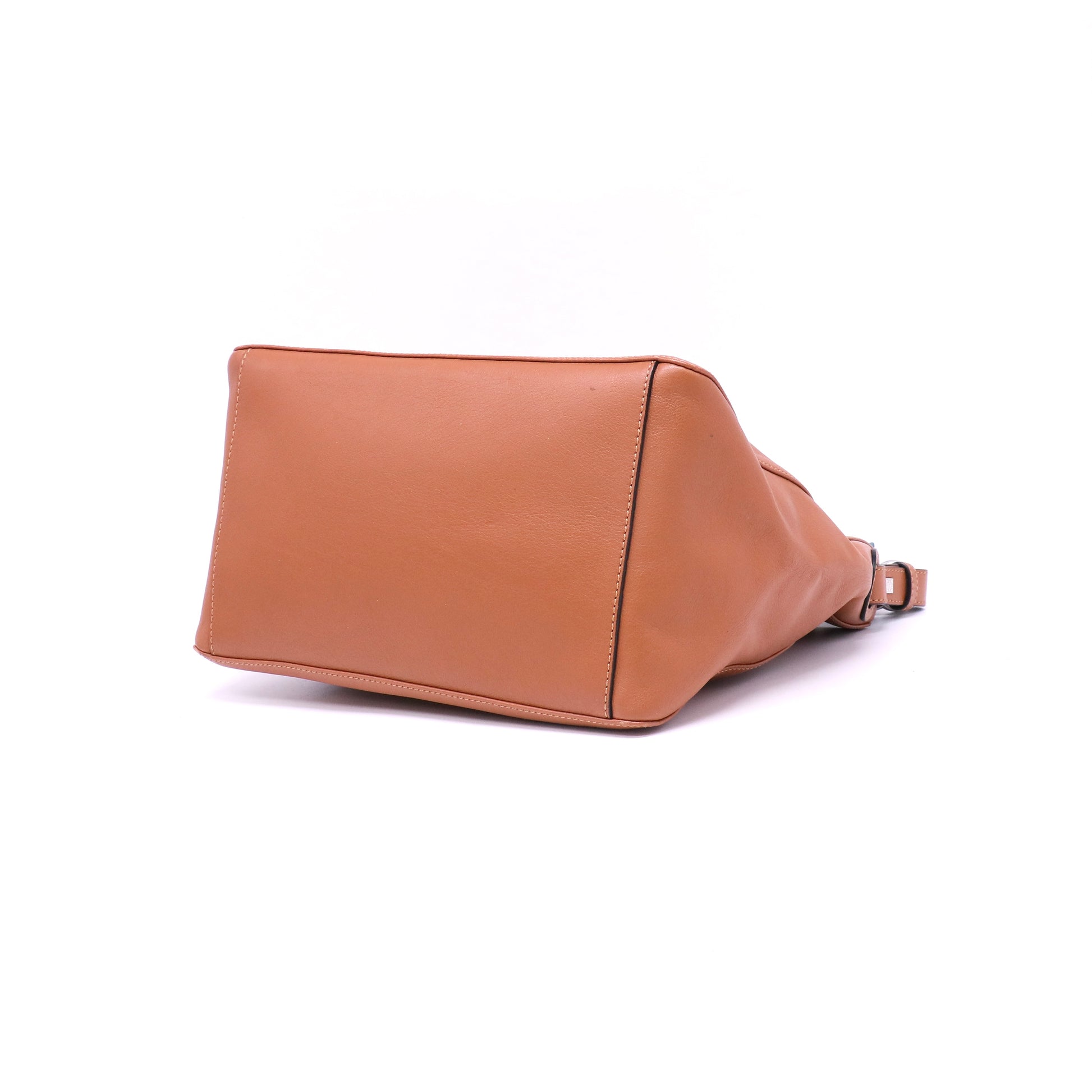 Loewe Calfskin Gate Bucket Bag Brown Twins LDJ4454