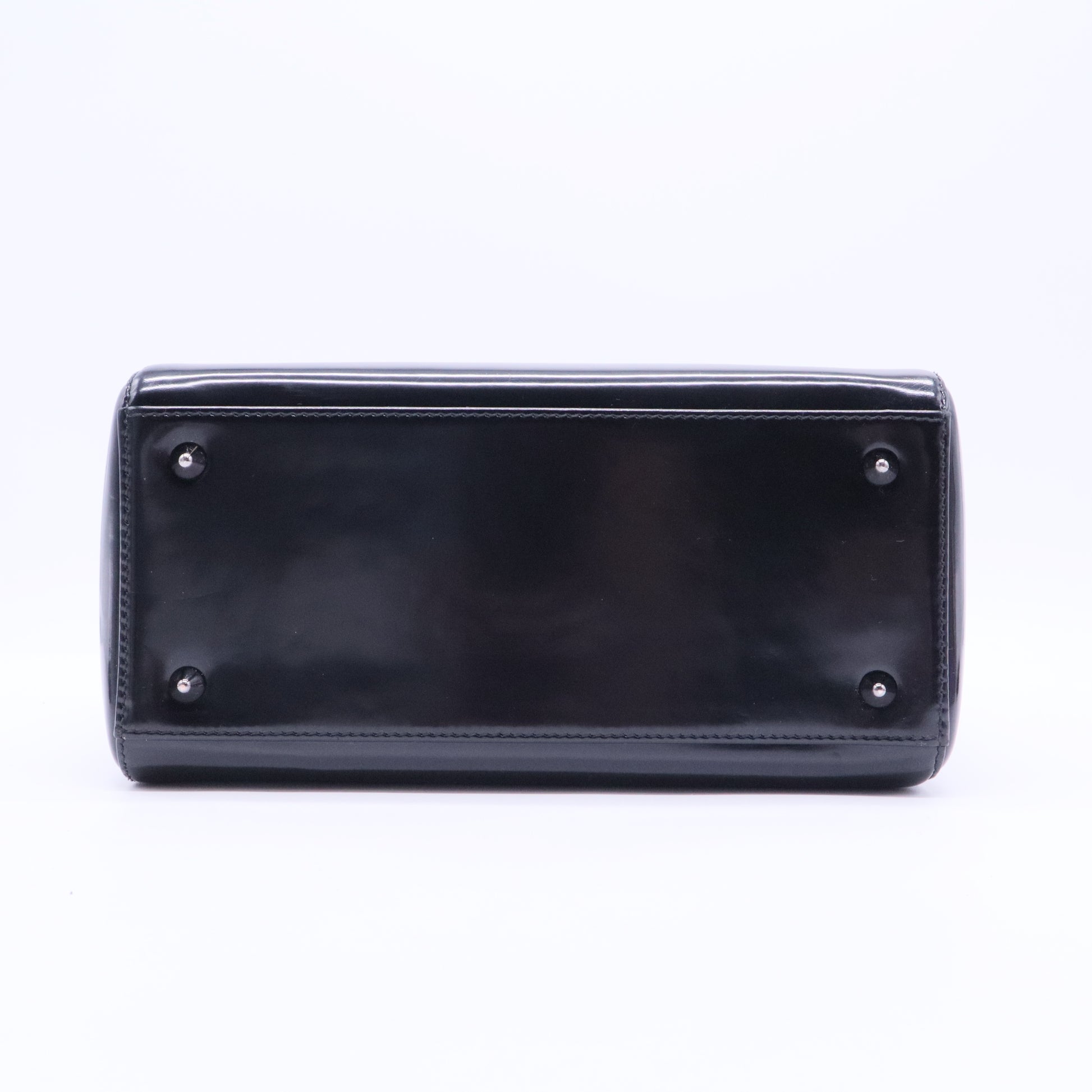Medium Patent Lady Dior satchel