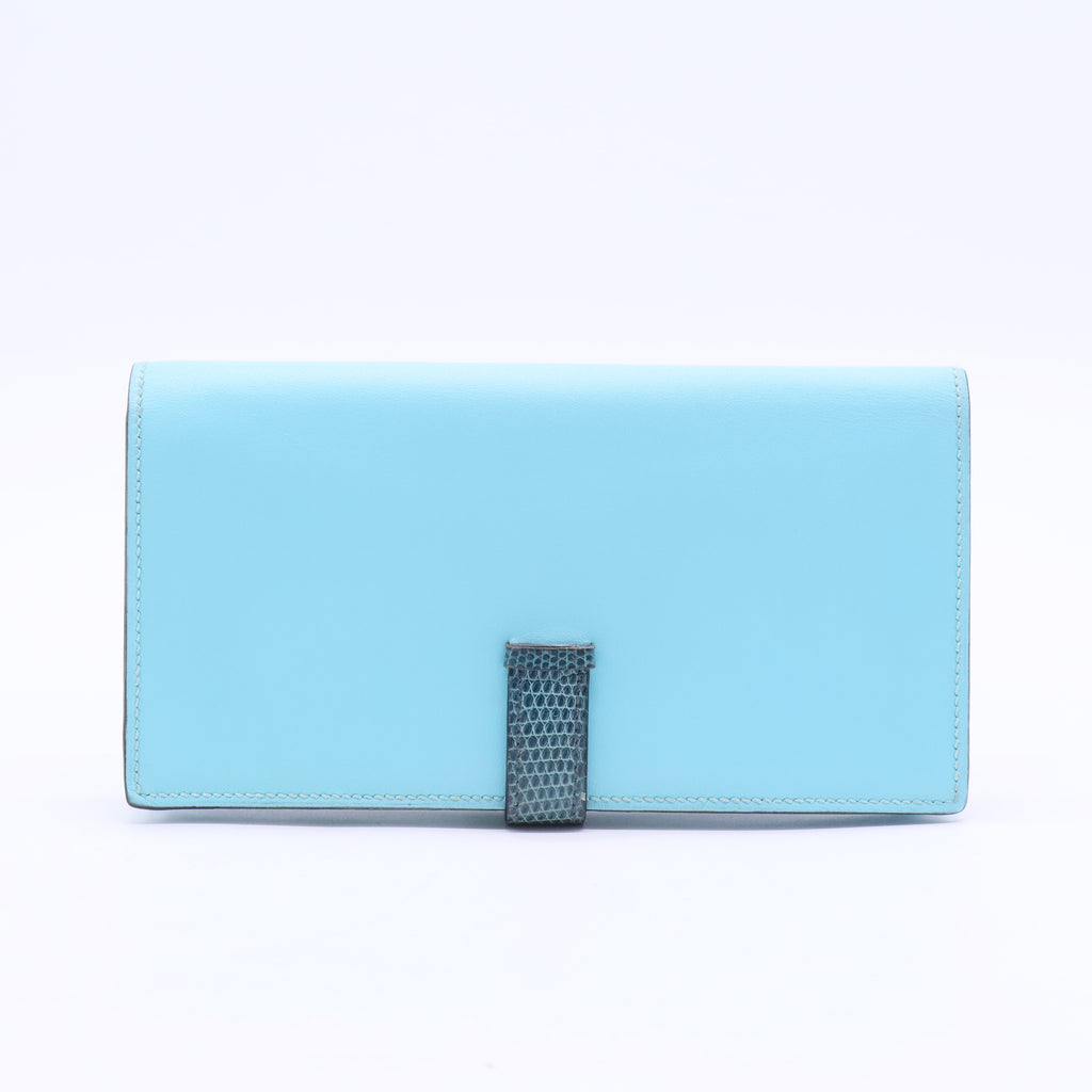 Blue Lizard Leather Bearn Wallet