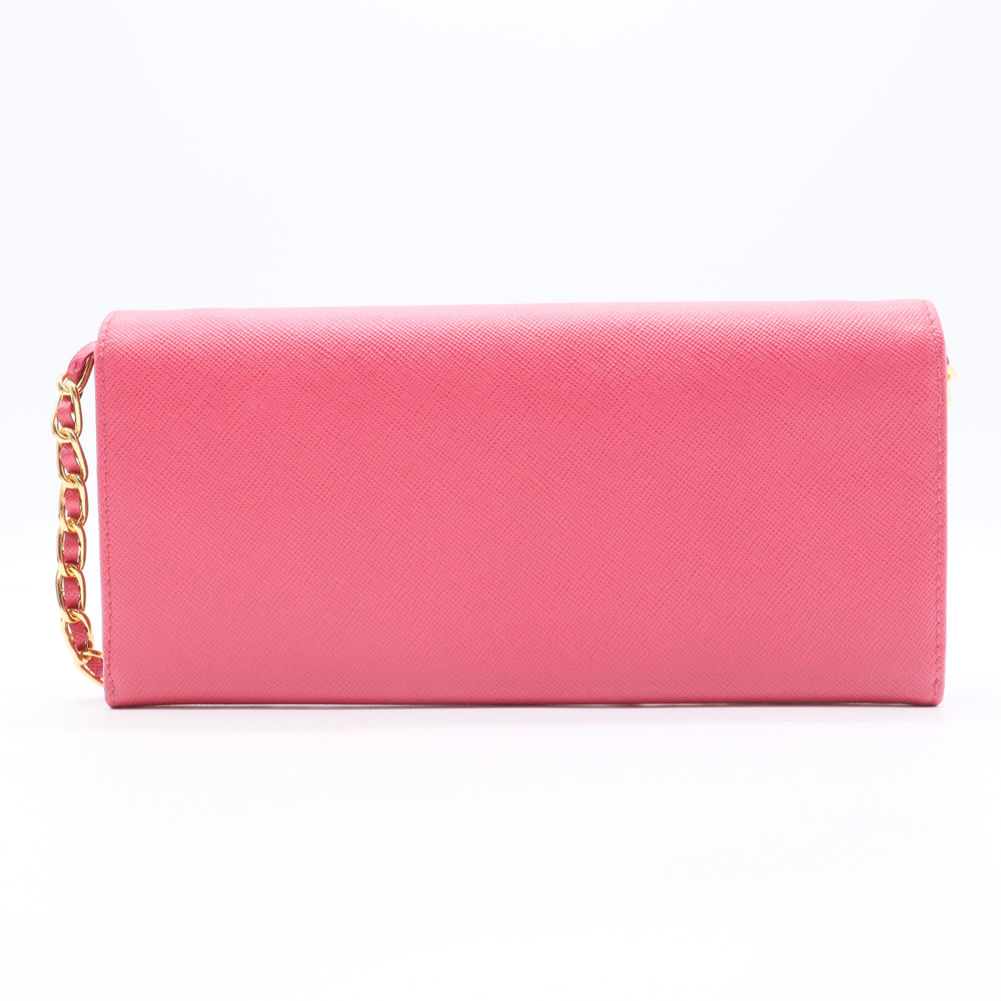 Wallet on Chain Saffiano Leather