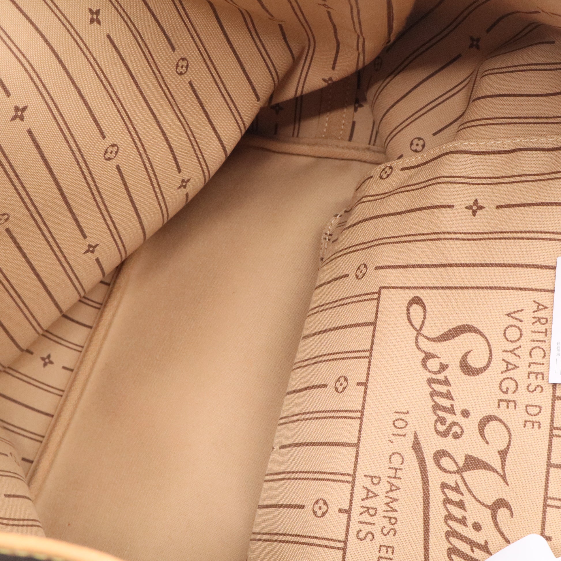 Monogram Stamped Inside Out Neverfull Bandouliere GM TWINS B20361