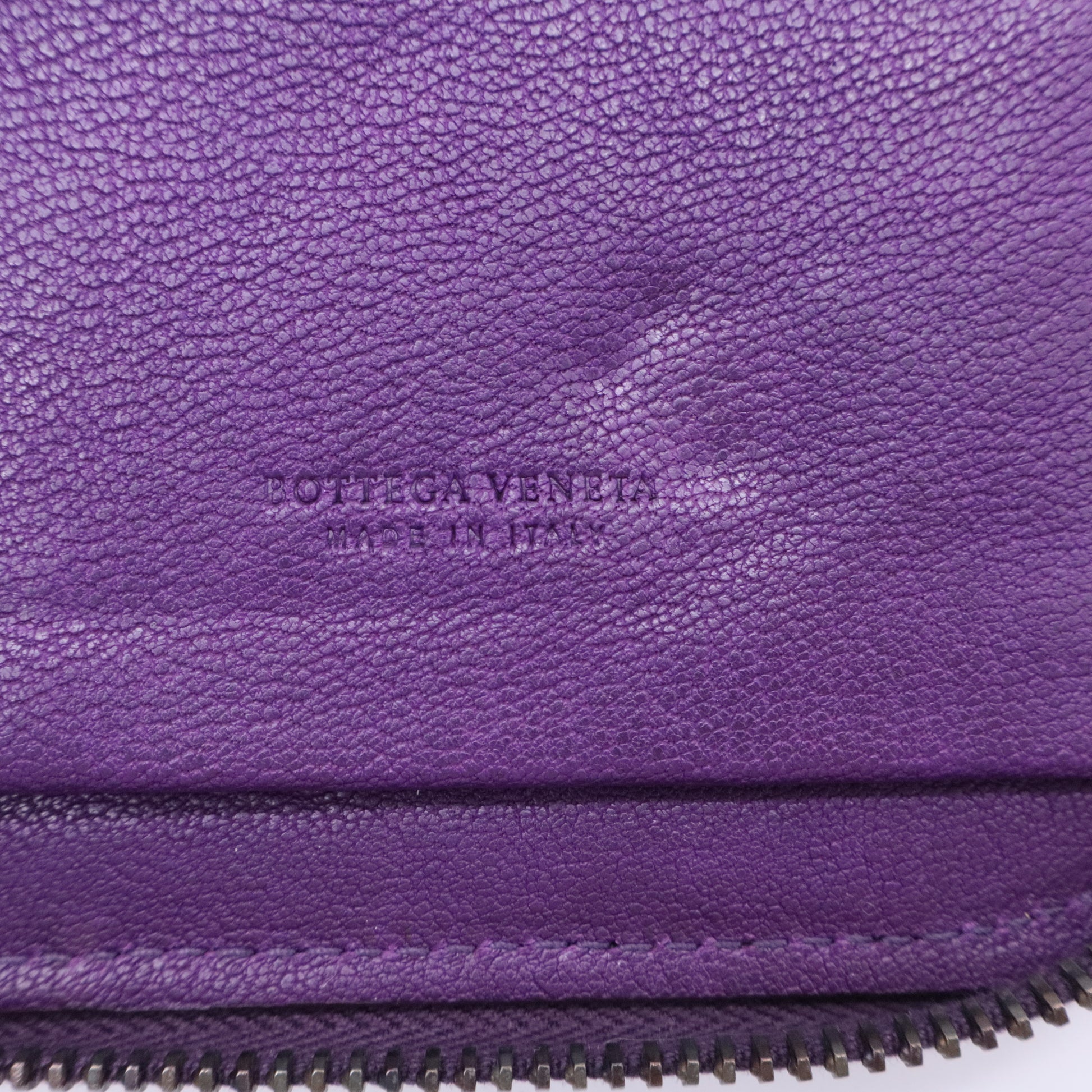 Nappa Intrecciato Zip Around Wallet