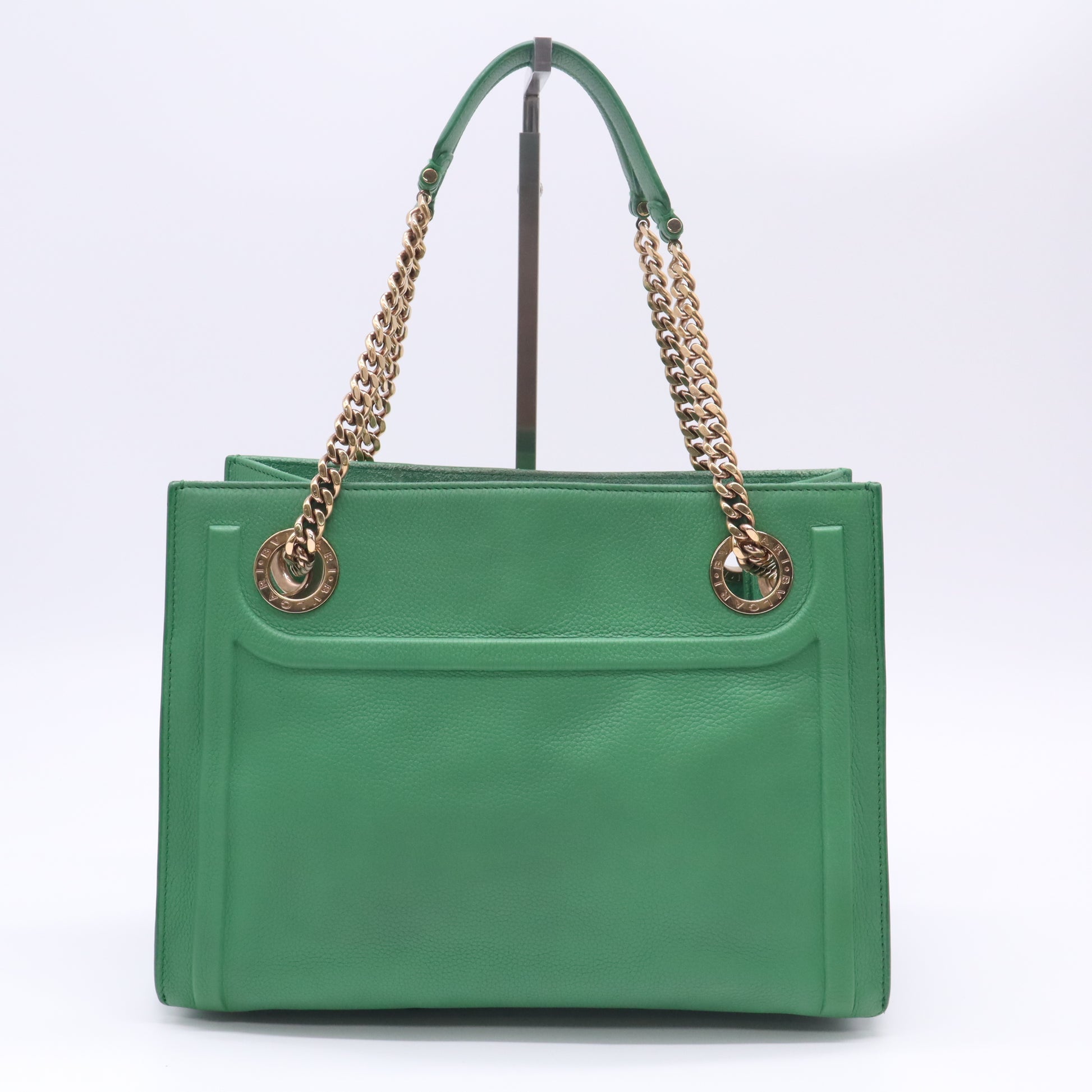 Bvlgari Monete Leather Chain Shopping Tote Bag B23226