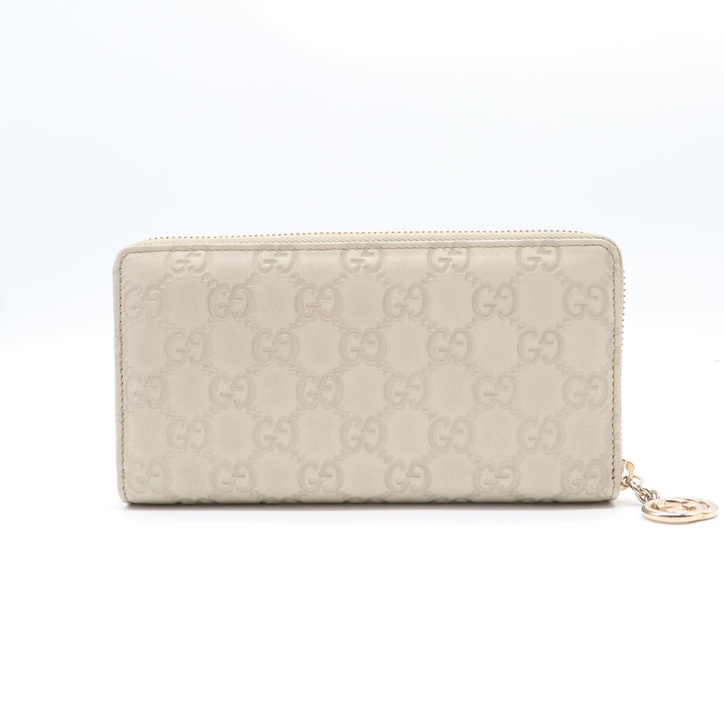 Gucci Guccissima GG Pierce Zip Around Long Wallet W21697