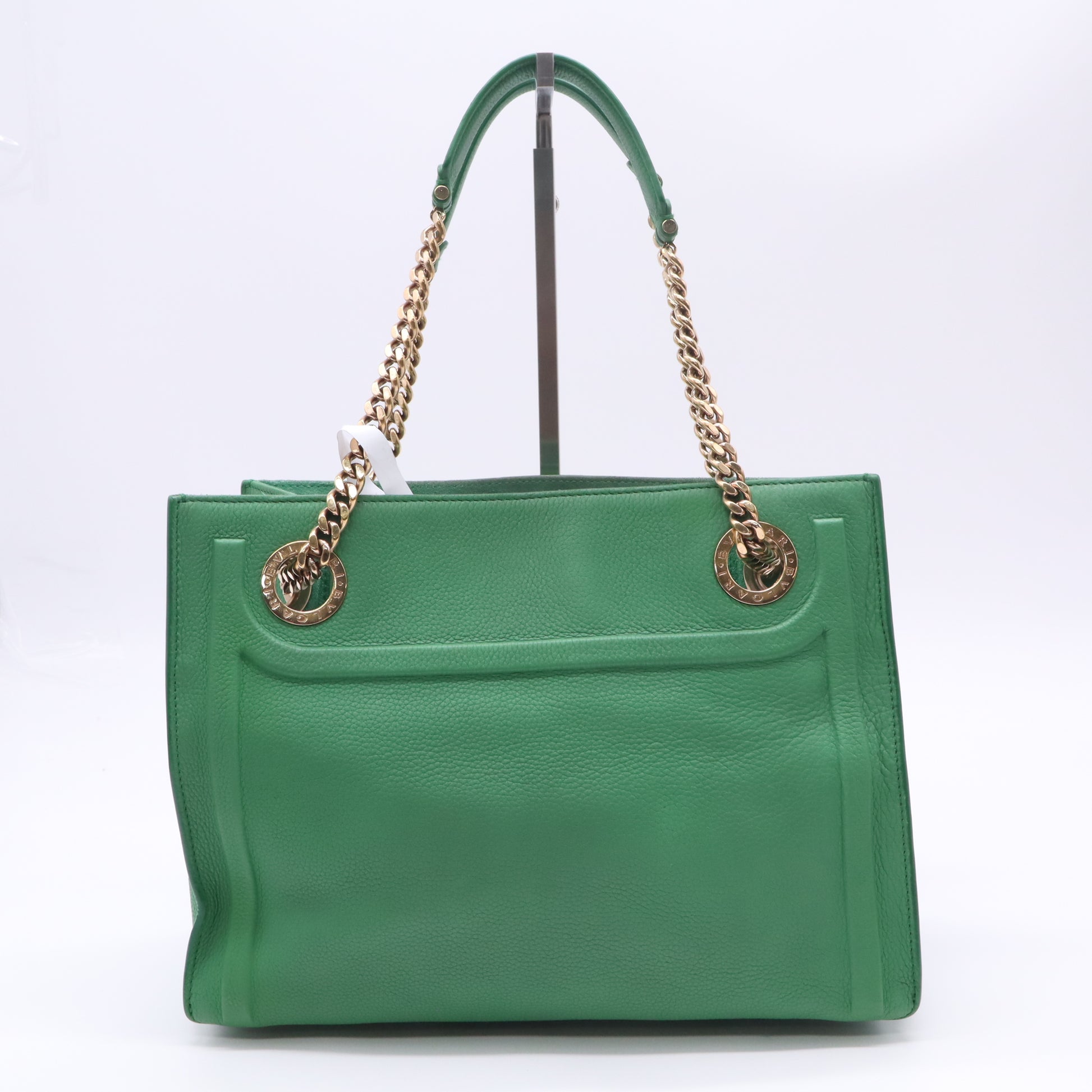 Bvlgari Monete Leather Chain Shopping Tote Bag B23226